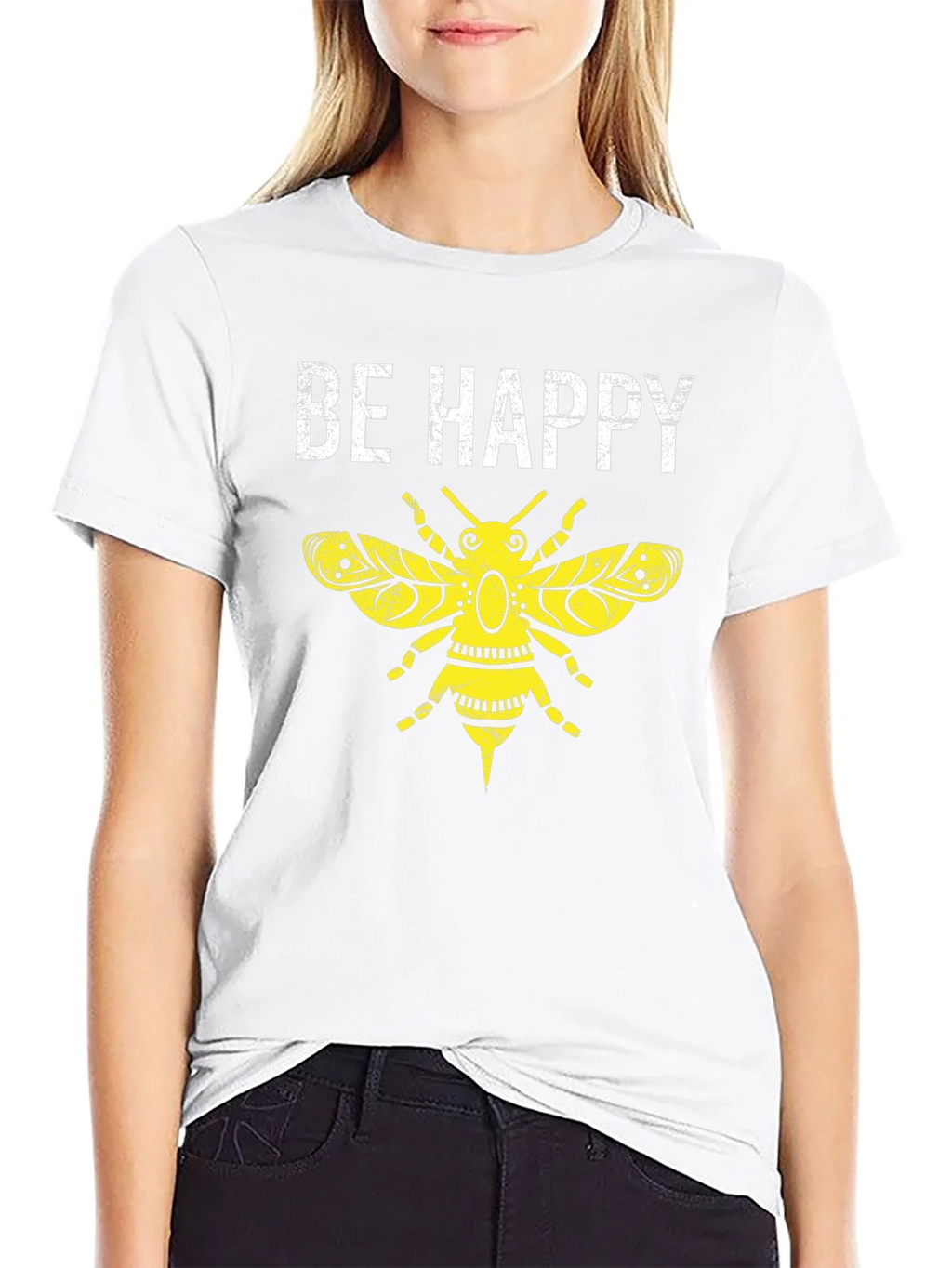 Be Happy Bee Graphic T-Shirt product image 11