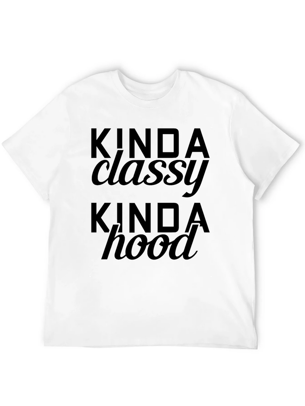 Kinda Classy Hood Black Graphic Tee product image 3