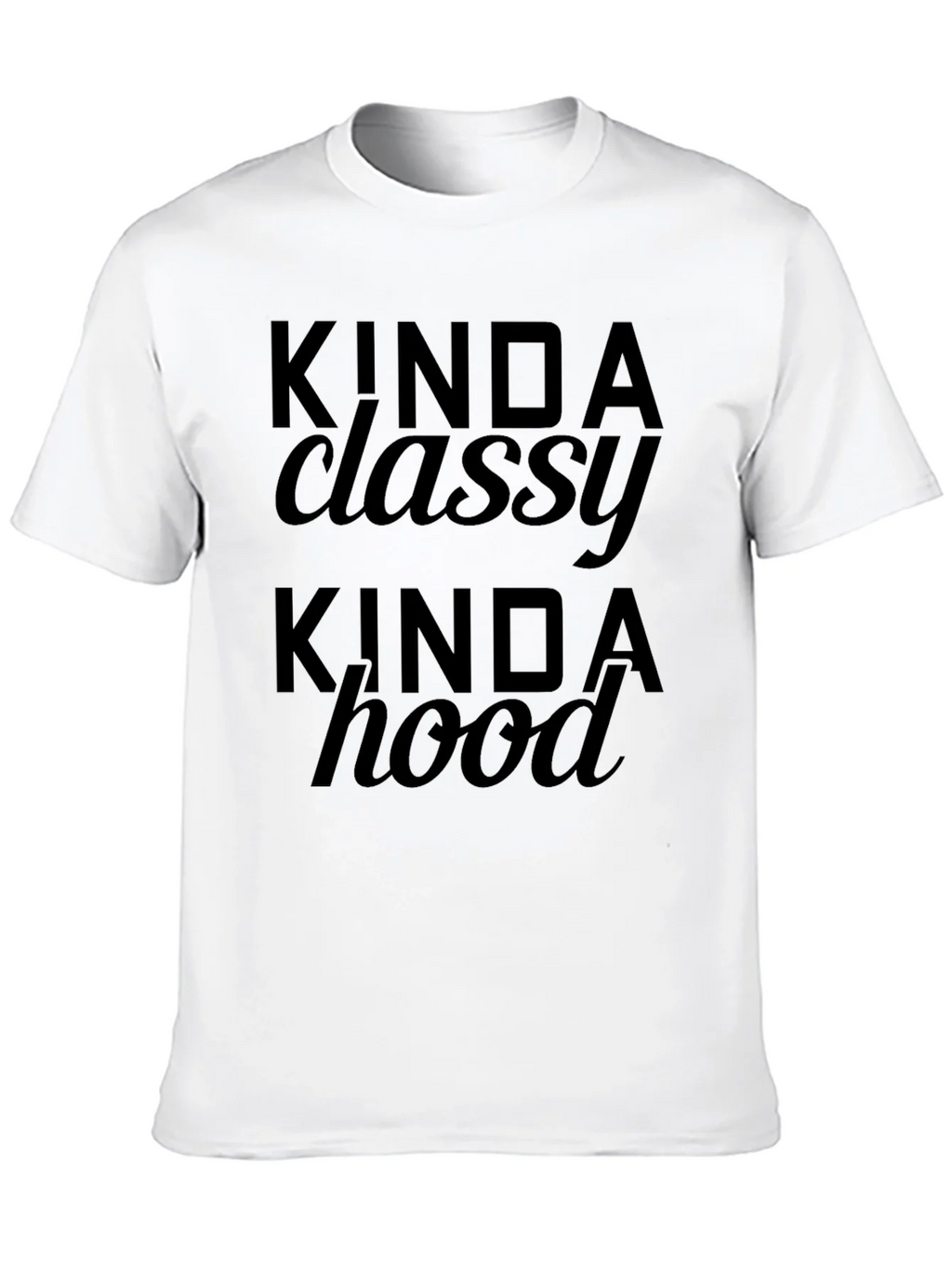 Kinda Classy Hood Black Graphic Tee product image 12