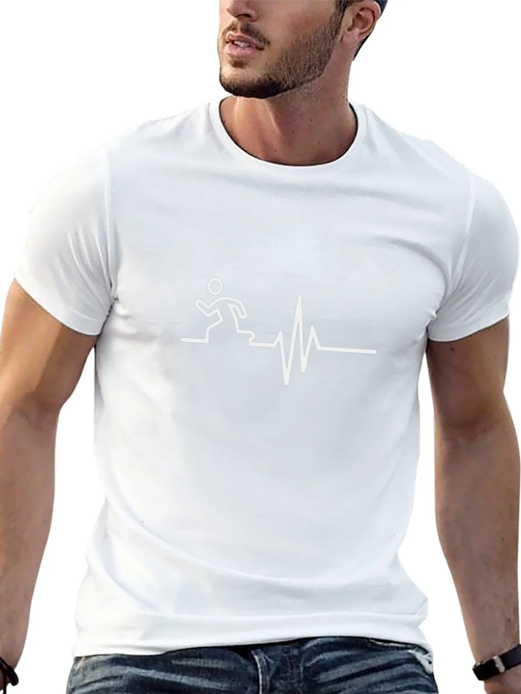 Runner Heartbeat Graphic T-Shirt product image 4
