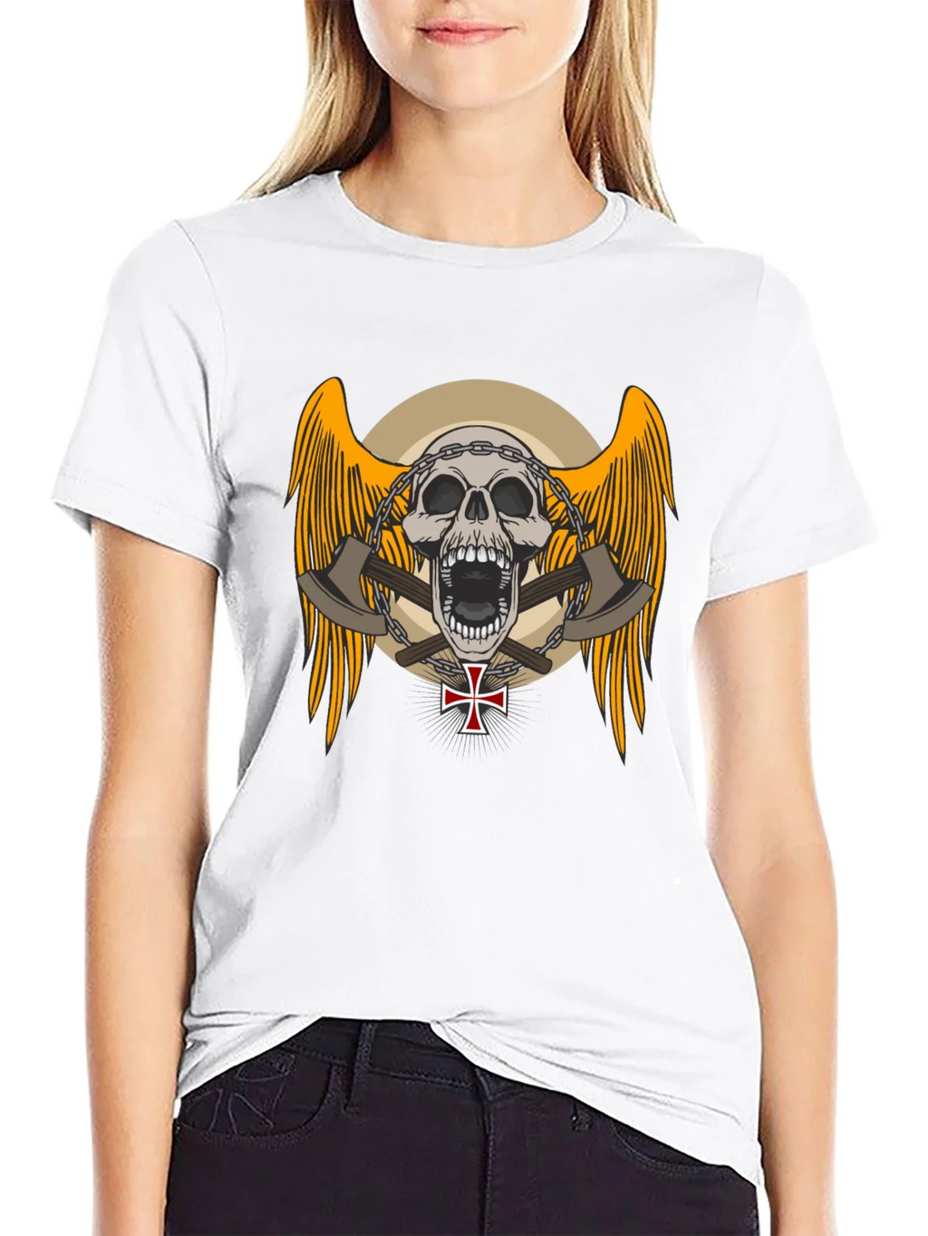 Skull & Axe Graphic Tee - Edgy Design product image 11