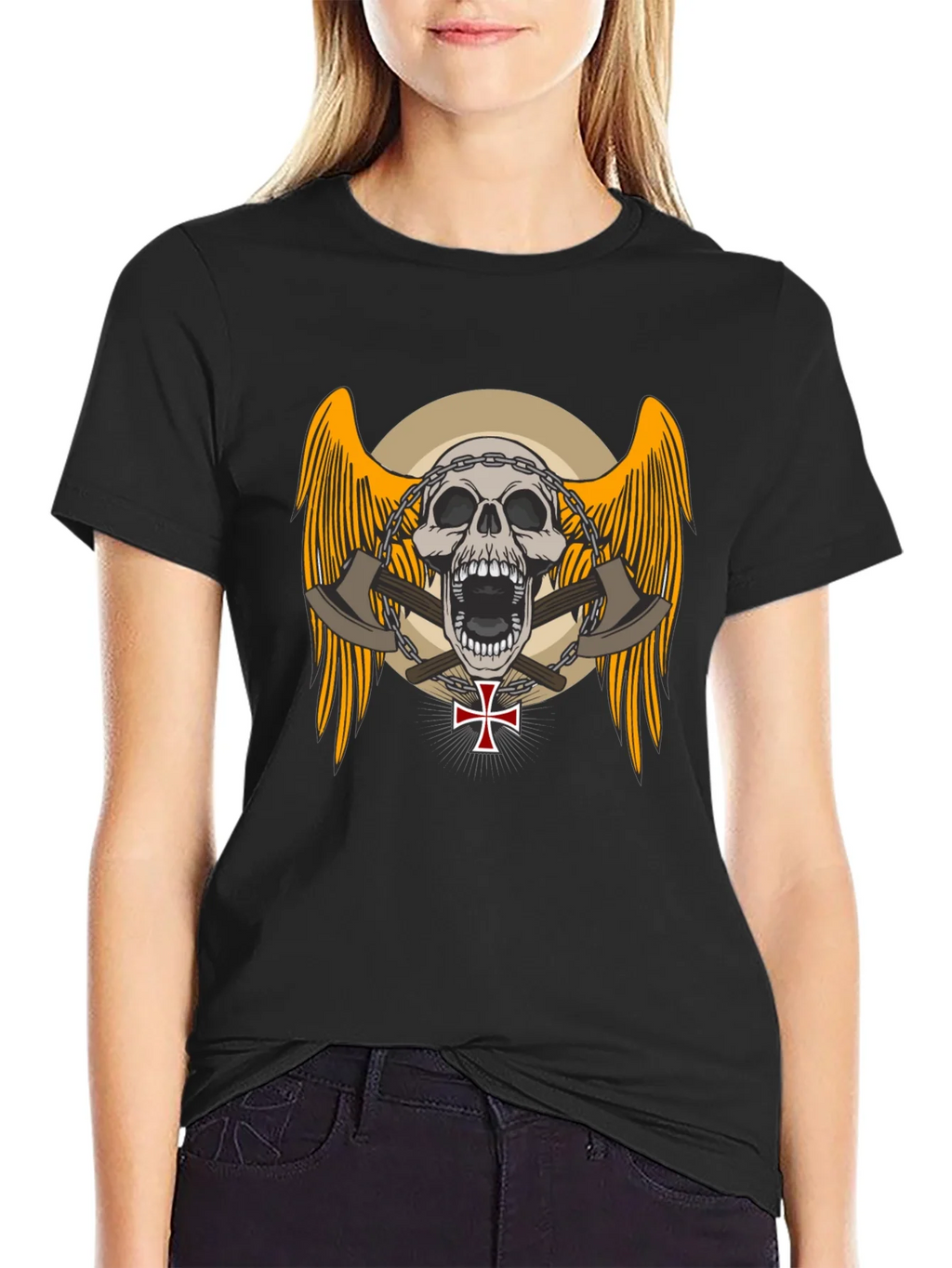 Skull & Axe Graphic Tee - Edgy Design product image 5