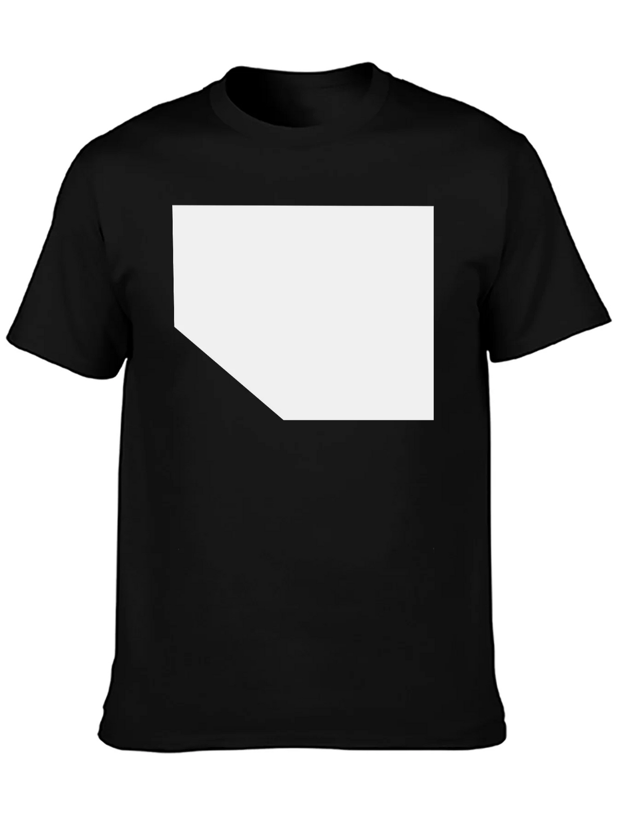 Black T-Shirt with Customizable White Space product image 6