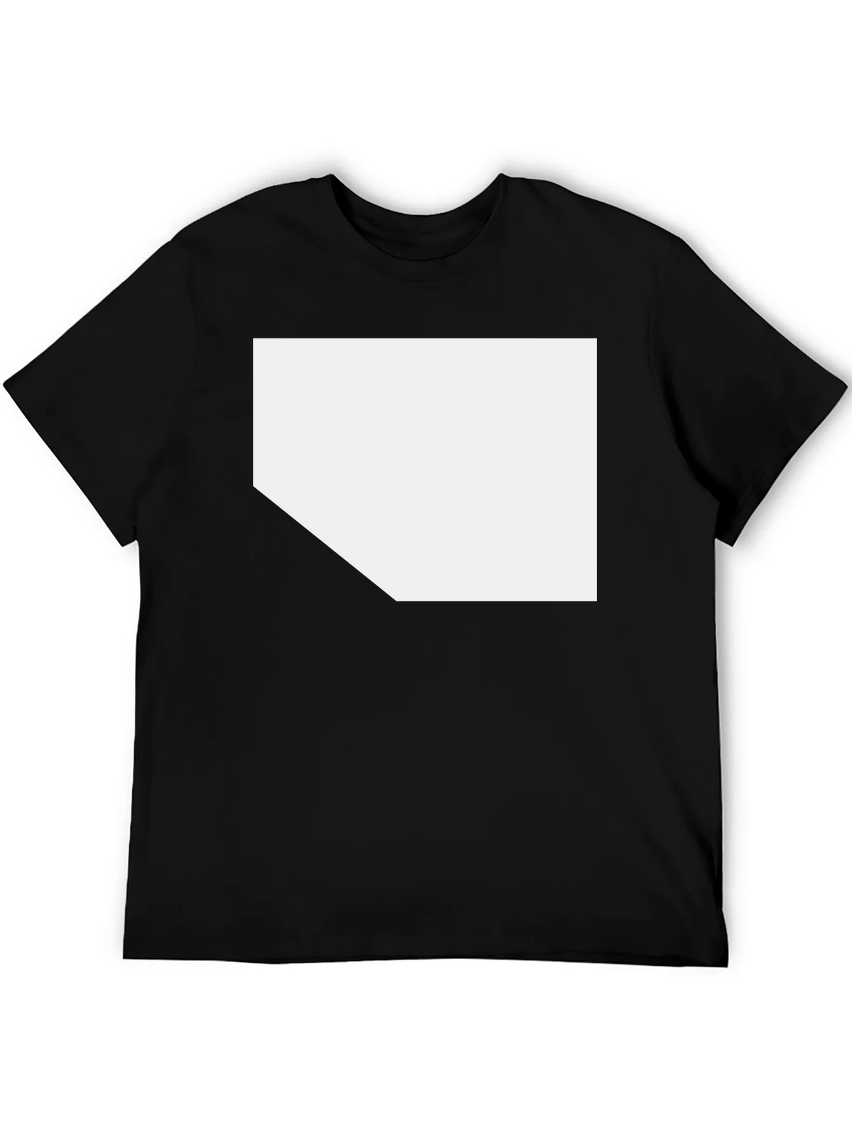 Black T-Shirt with Customizable White Space product image 8