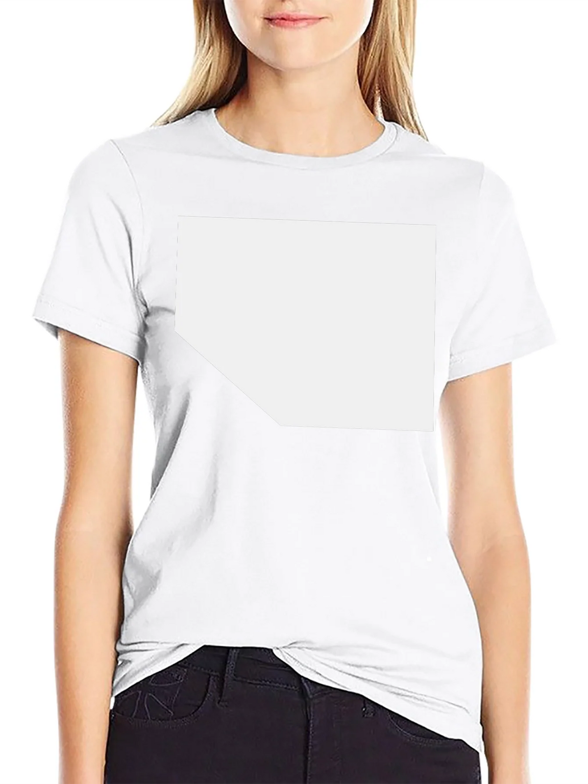 Black T-Shirt with Customizable White Space product image 11