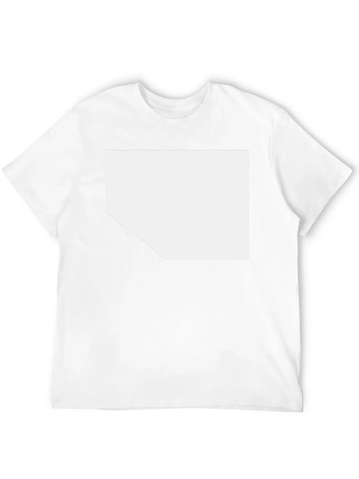 Black T-Shirt with Customizable White Space product image 3