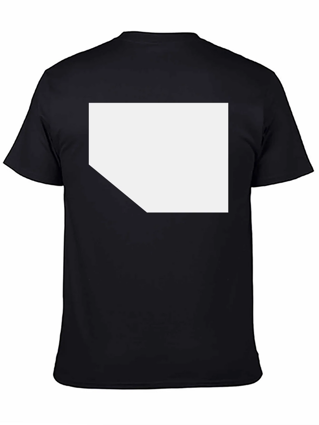 Black T-Shirt with Customizable White Space product image 7