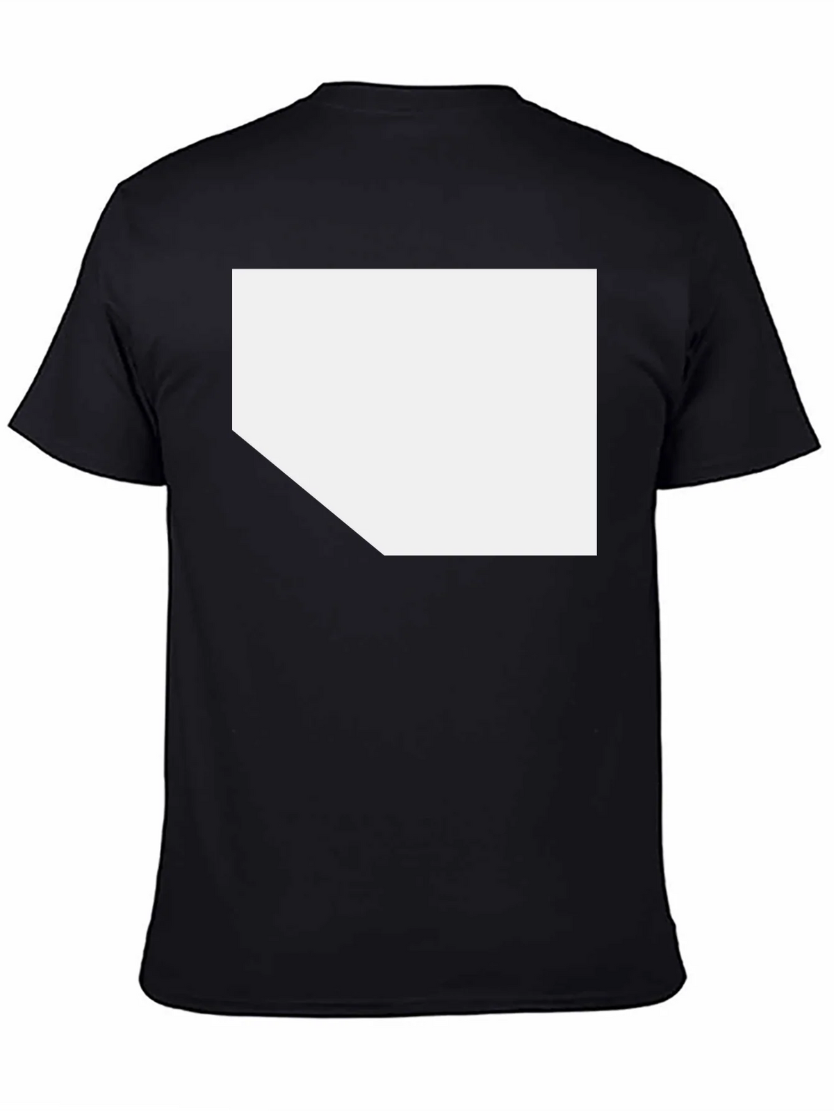 Black T-Shirt with Customizable White Space product image 7