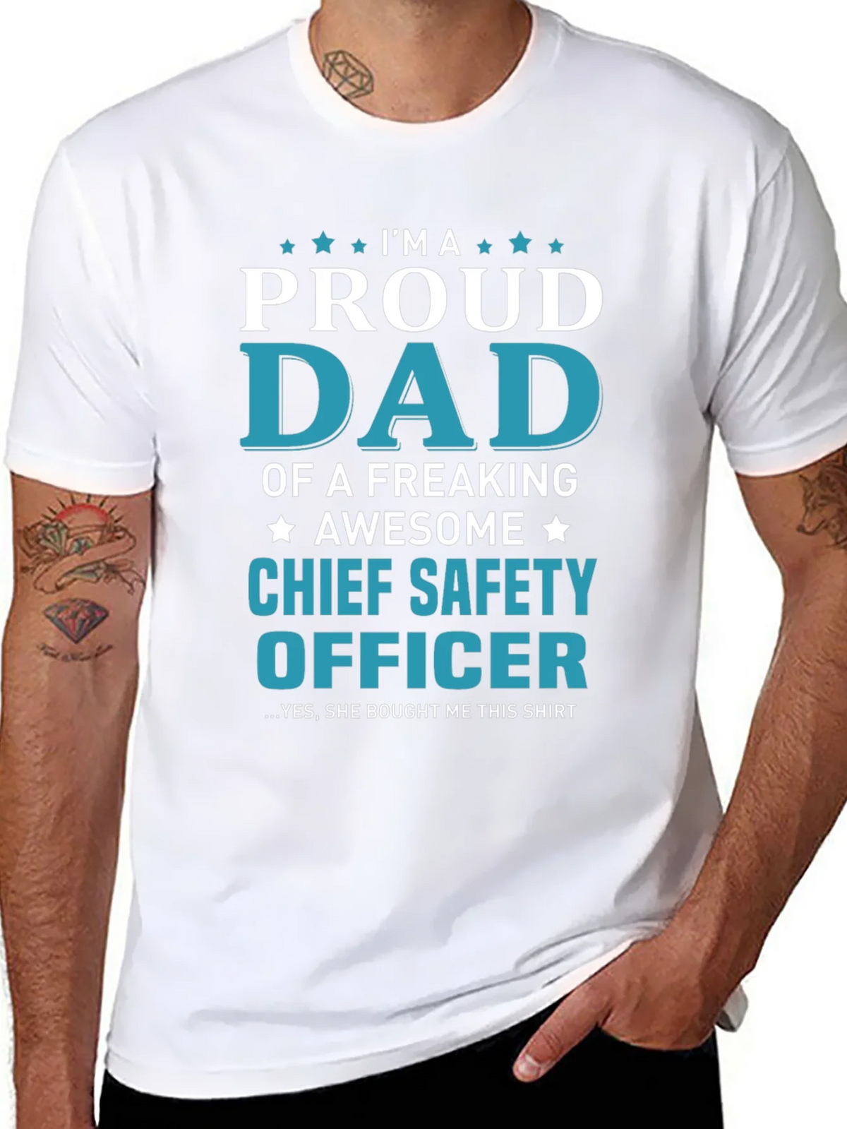 Proud Dad Chief Safety Officer T-Shirt product image 10