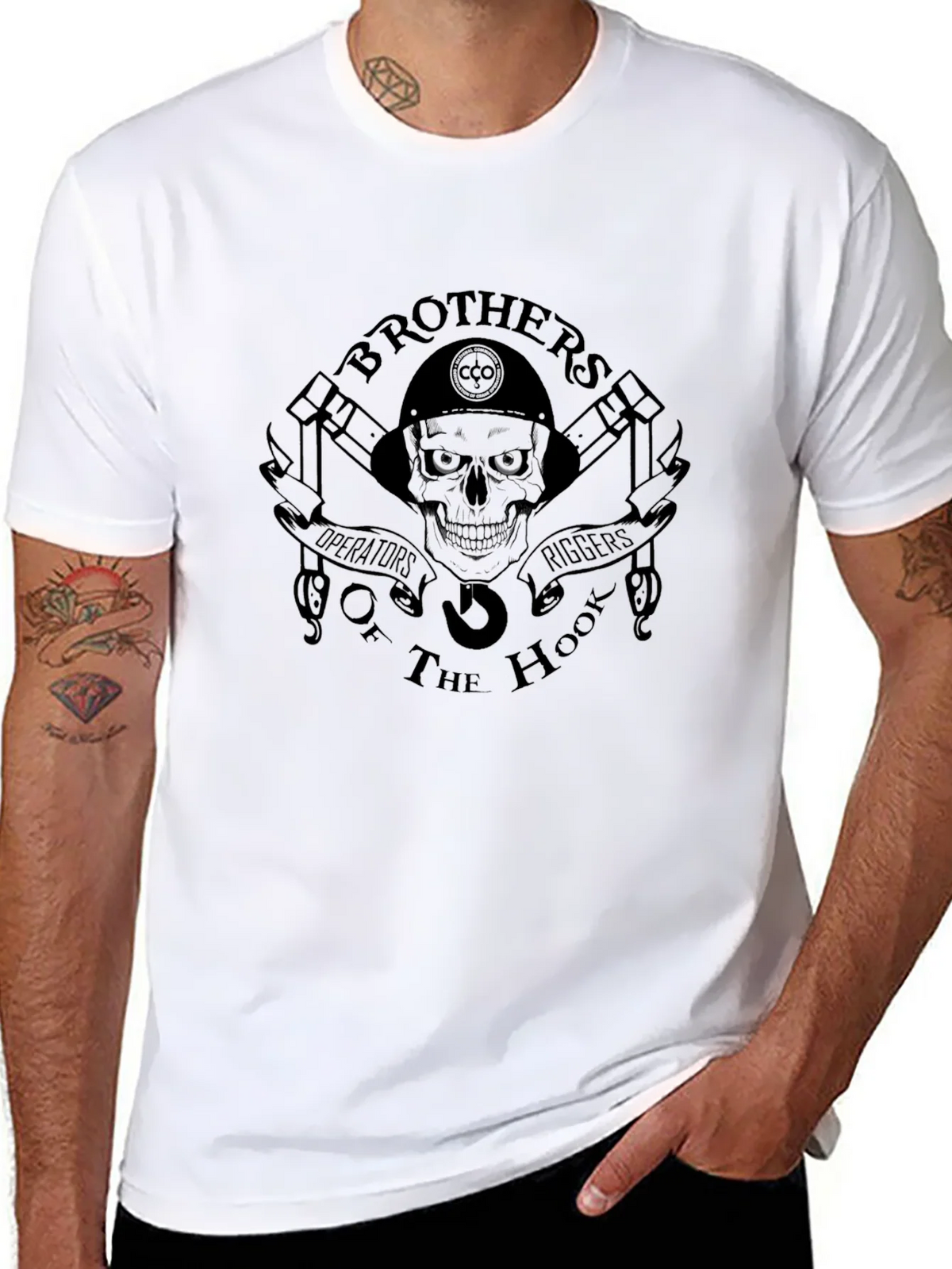 Brothers of the Hook Black Graphic Tee product image 10
