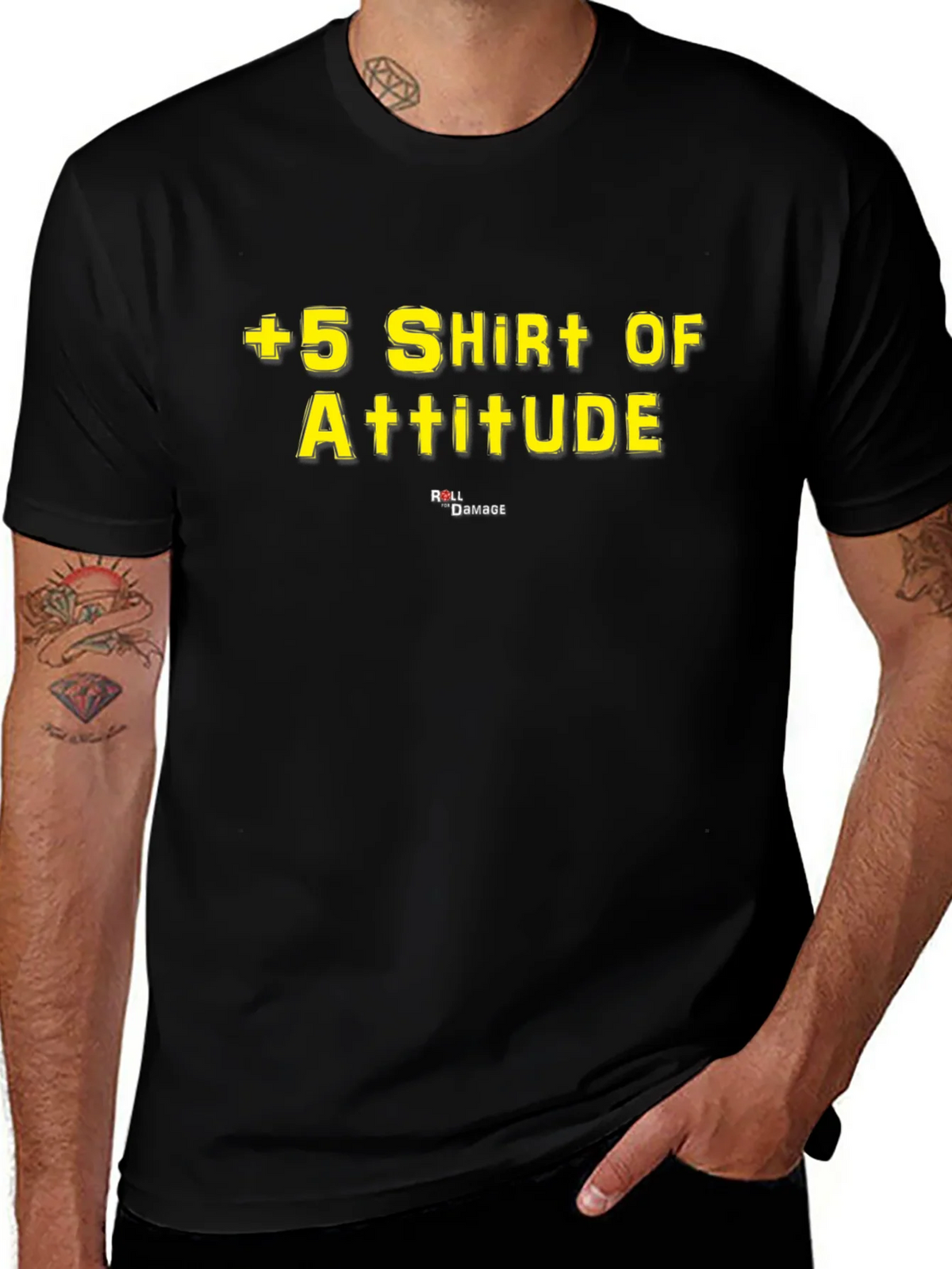 +5 Shirt of Attitude - Black Graphic Tee product image 1