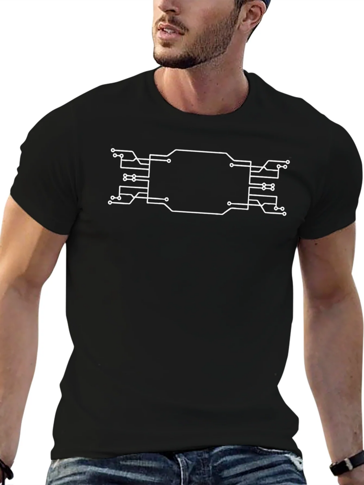 Circuit Board Graphic T-Shirt - Tech Enthusiast Apparel product image 9