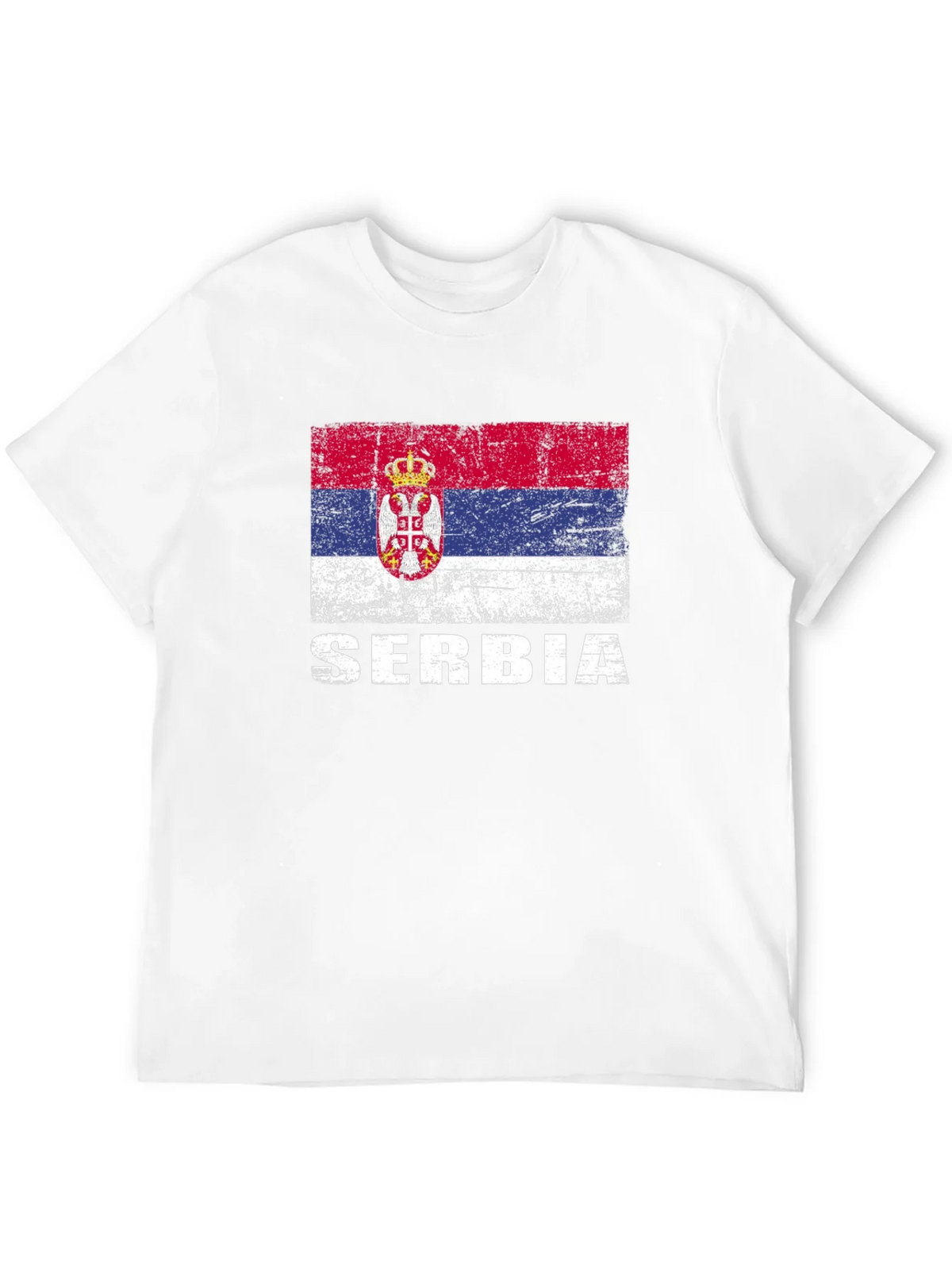 Serbia Flag T-Shirt - Distressed Style product image 3