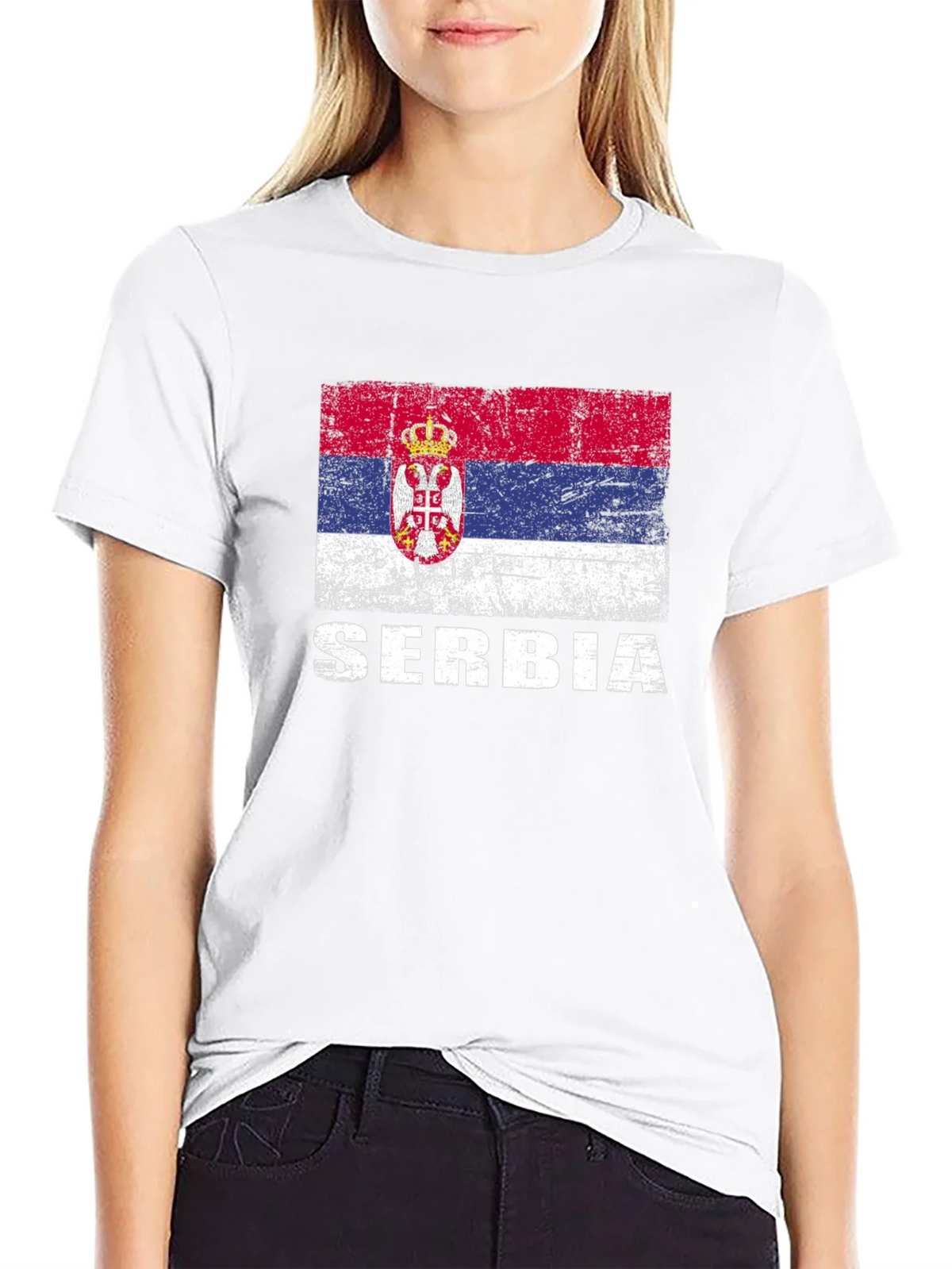 Serbia Flag T-Shirt - Distressed Style product image 11