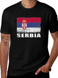 Serbia Flag T-Shirt - Distressed Style product image 1