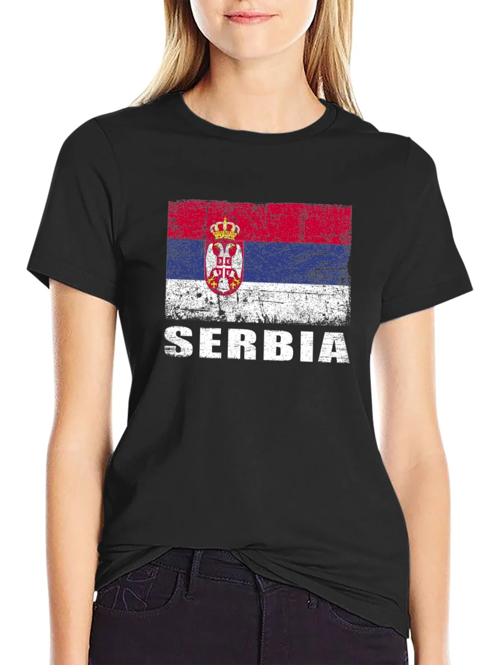 Serbia Flag T-Shirt - Distressed Style product image 5