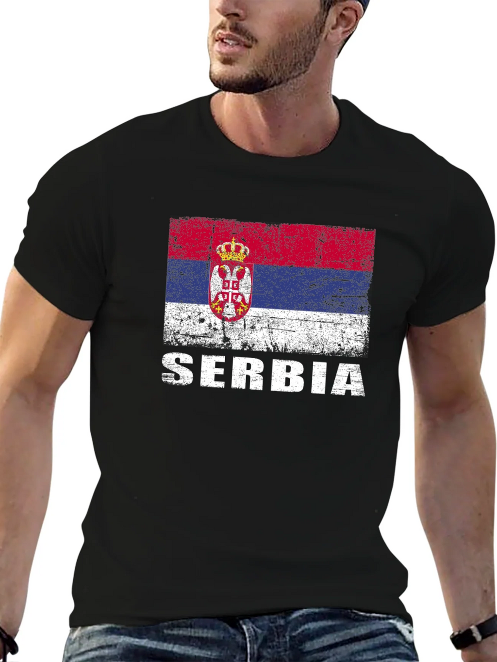 Serbia Flag T-Shirt - Distressed Style product image 9