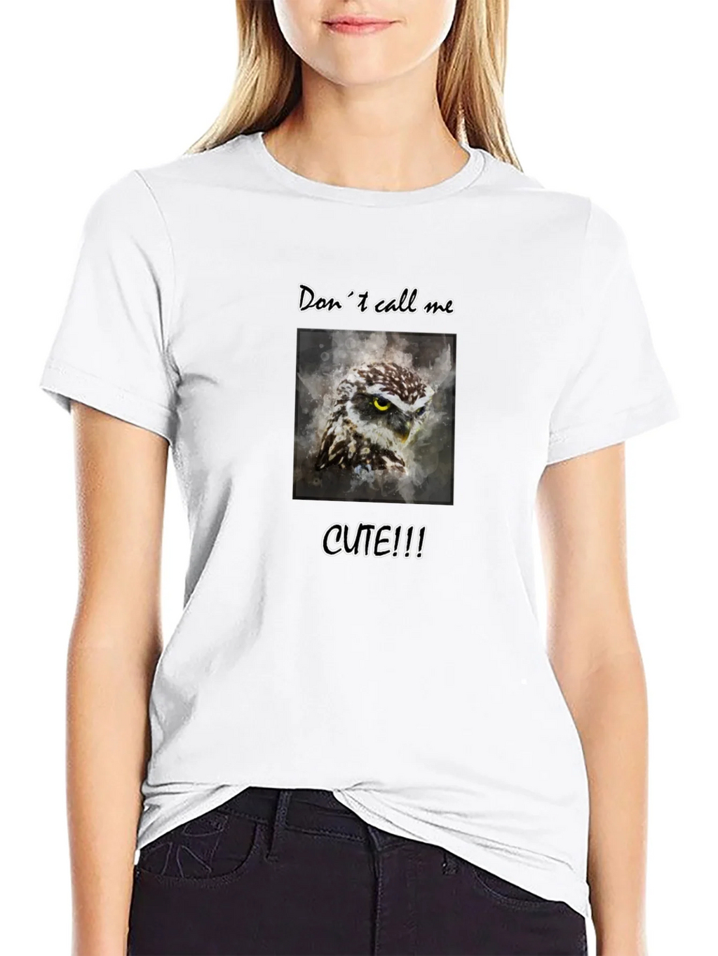 Dont Call Me Cute Owl Graphic Tee product image 11