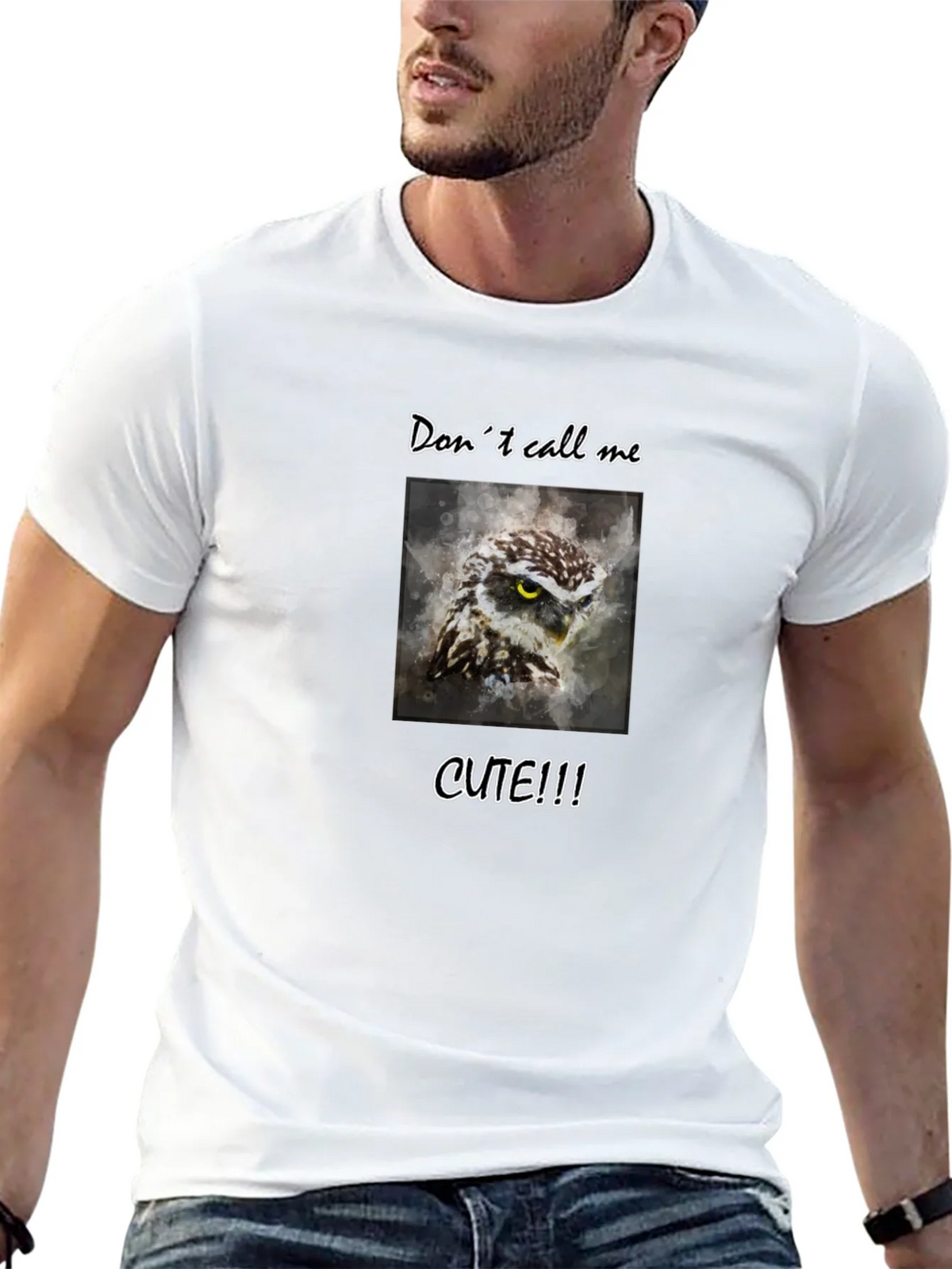 Dont Call Me Cute Owl Graphic Tee product image 4