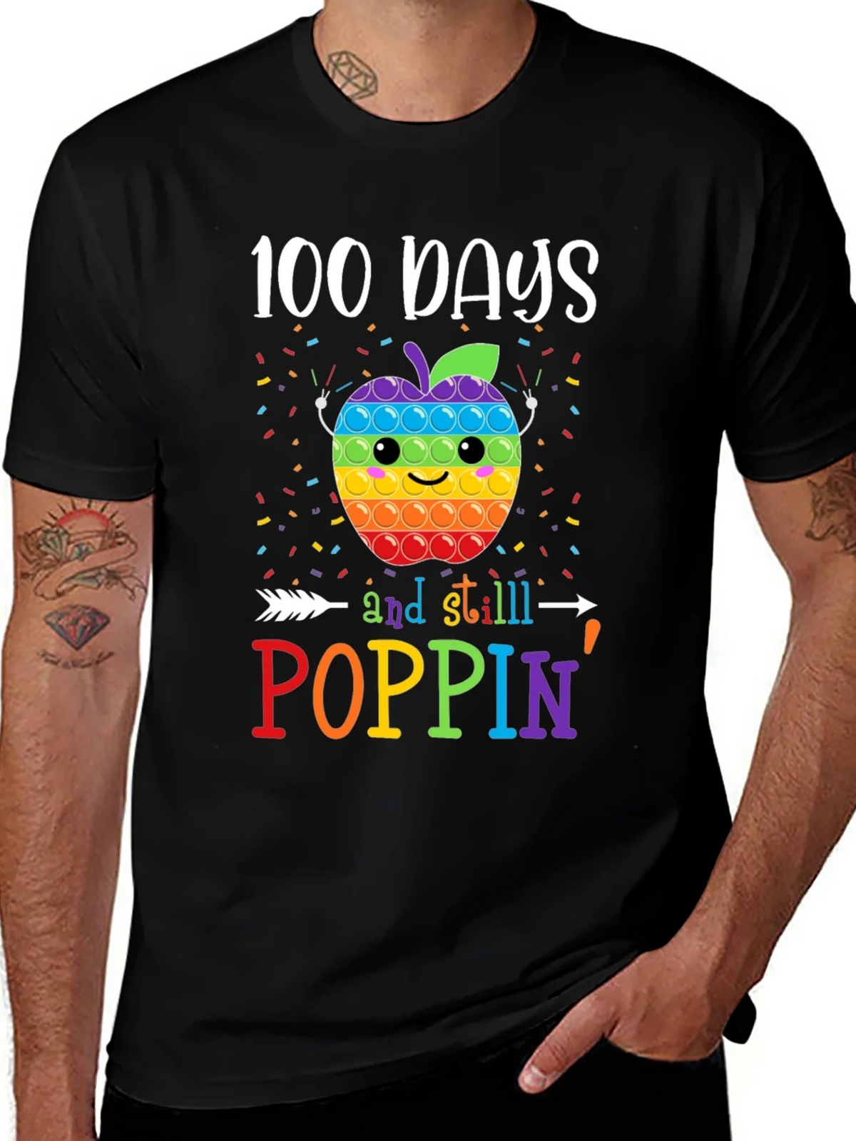 100 Days of School Poppin T-Shirt product image 1