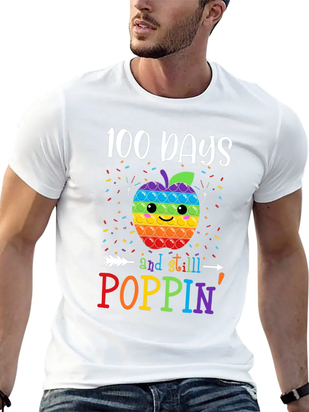 100 Days of School Poppin T-Shirt product image 4