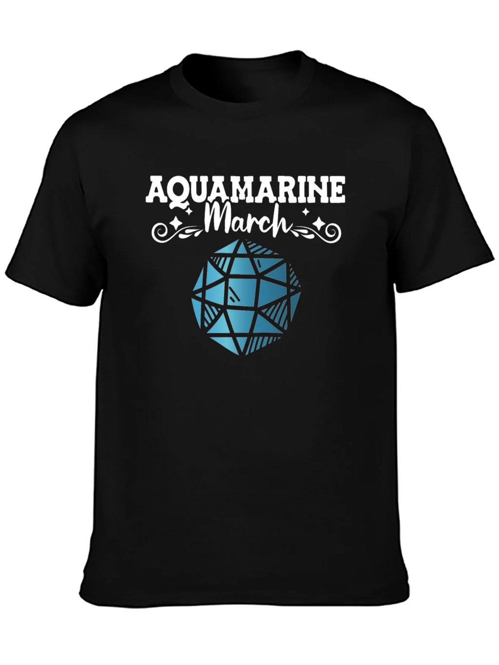 Aquamarine March Gemstone T-Shirt product image 6