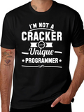 Unique Programmer Graphic Tee - Black Cotton T-Shirt product image 1
