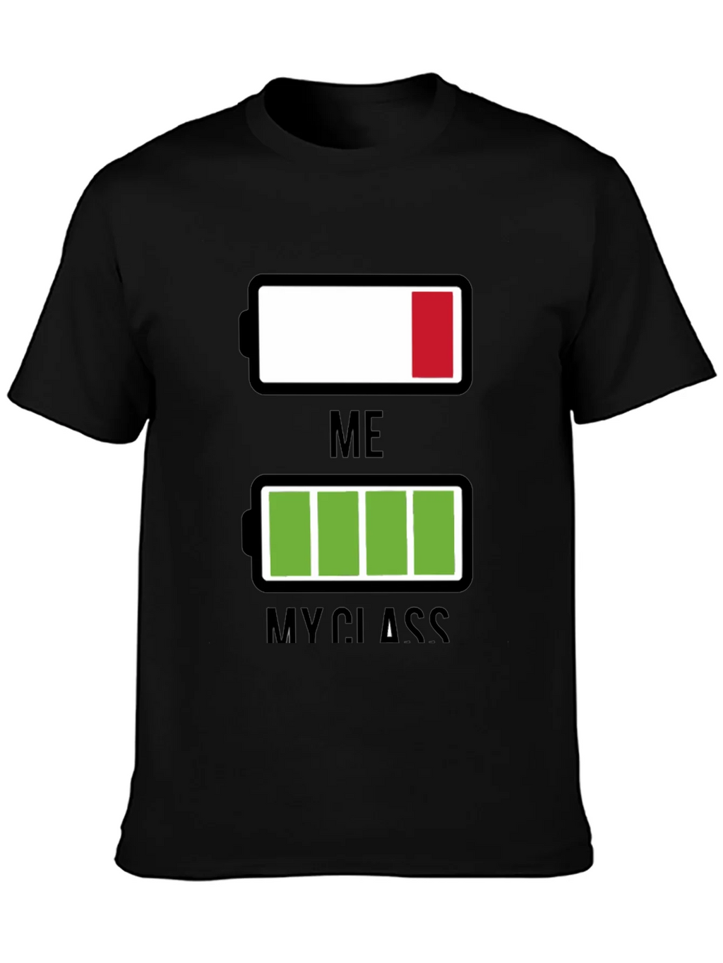 Funny Low Battery T-Shirt - Me vs. My Class product image 6