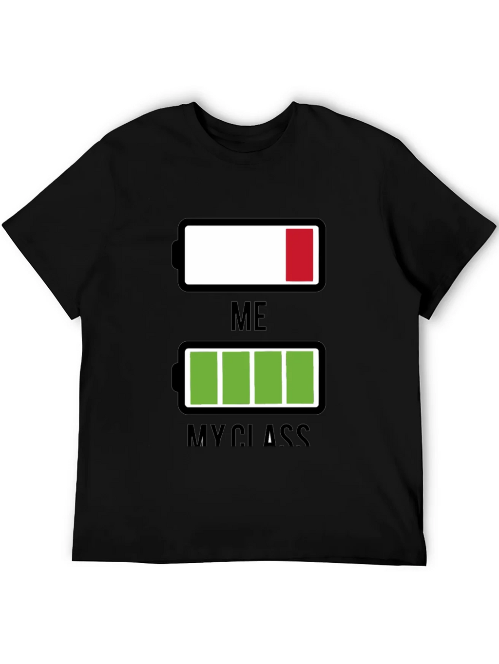Funny Low Battery T-Shirt - Me vs. My Class product image 8