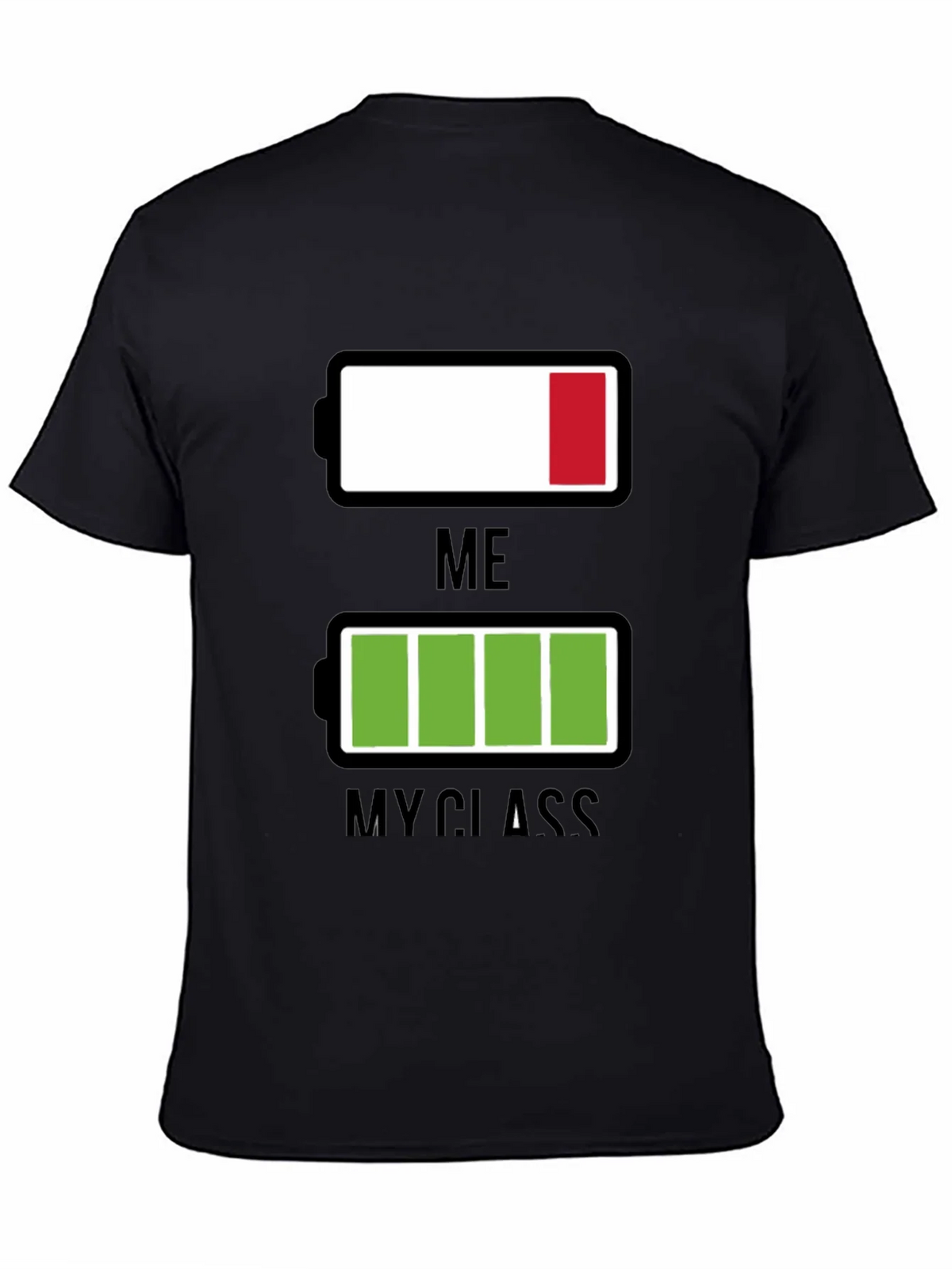 Funny Low Battery T-Shirt - Me vs. My Class product image 7
