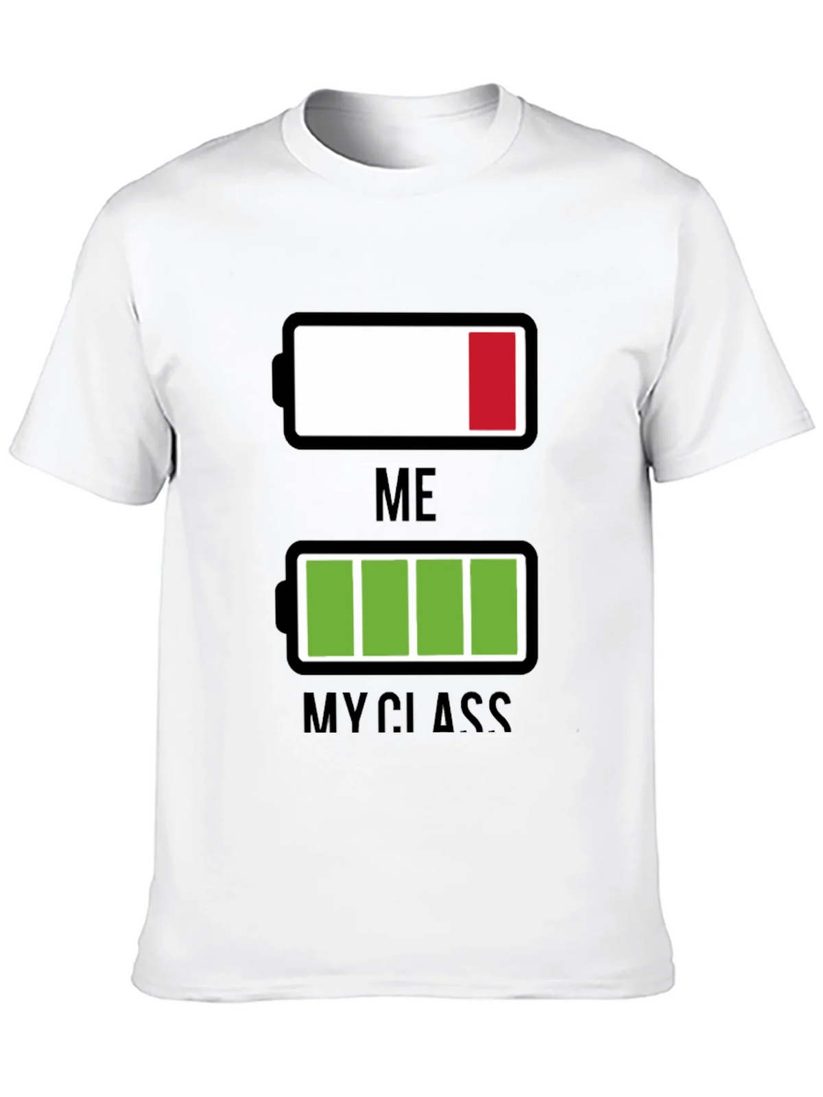 Funny Low Battery T-Shirt - Me vs. My Class product image 12