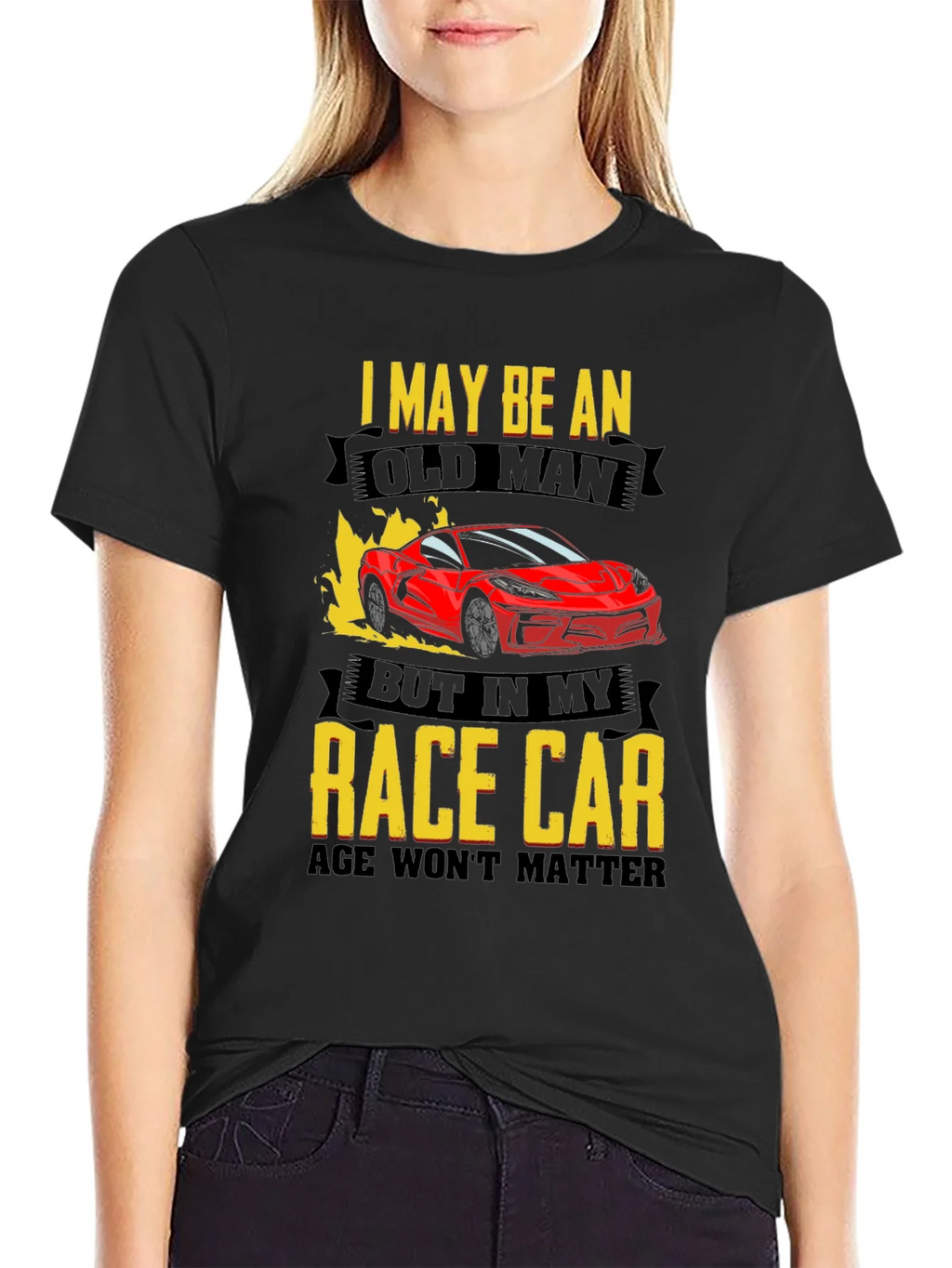 Old Man Race Car T-Shirt - Age is Just a Number! product image 5