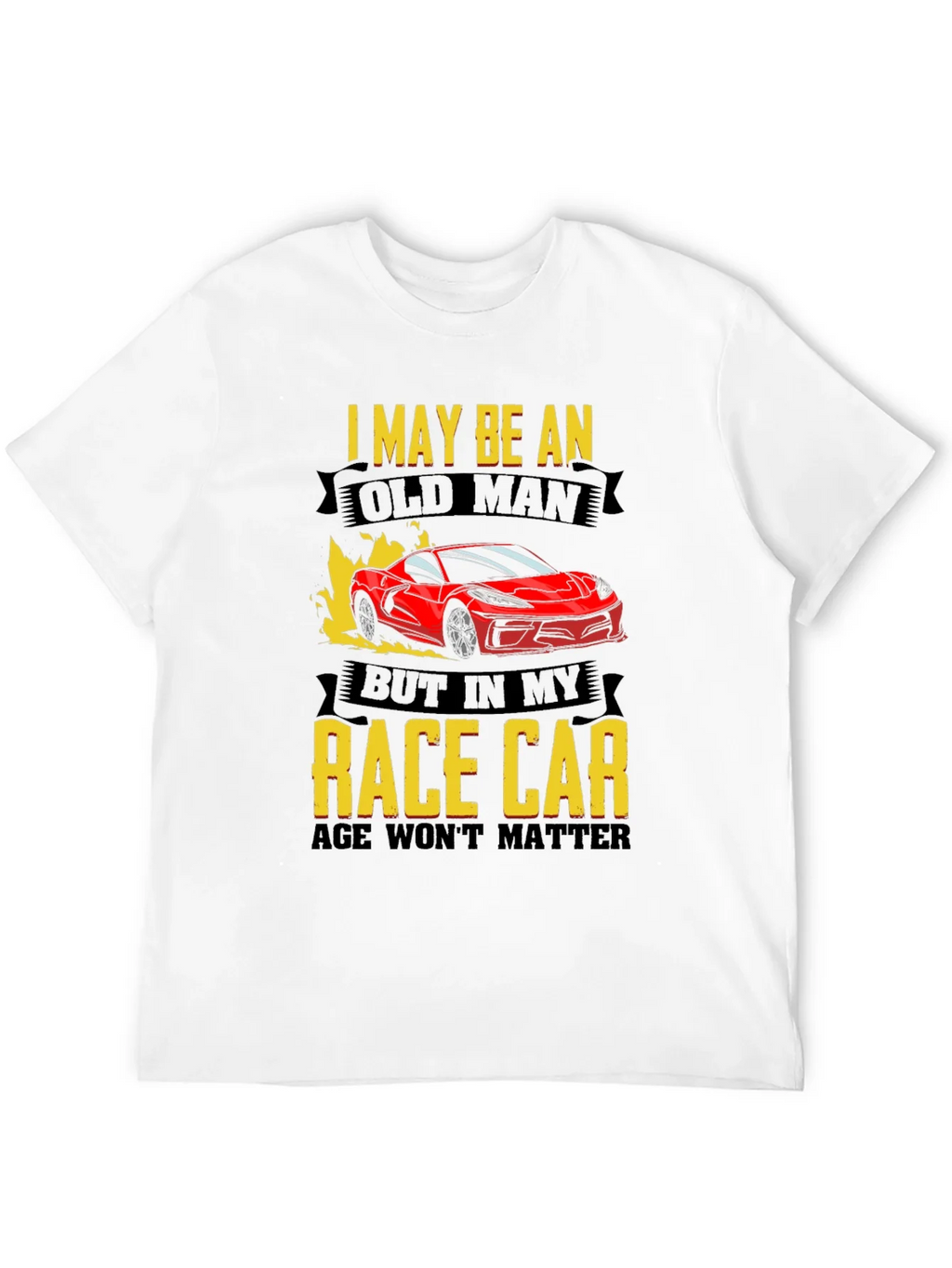 Old Man Race Car T-Shirt - Age is Just a Number! product image 3