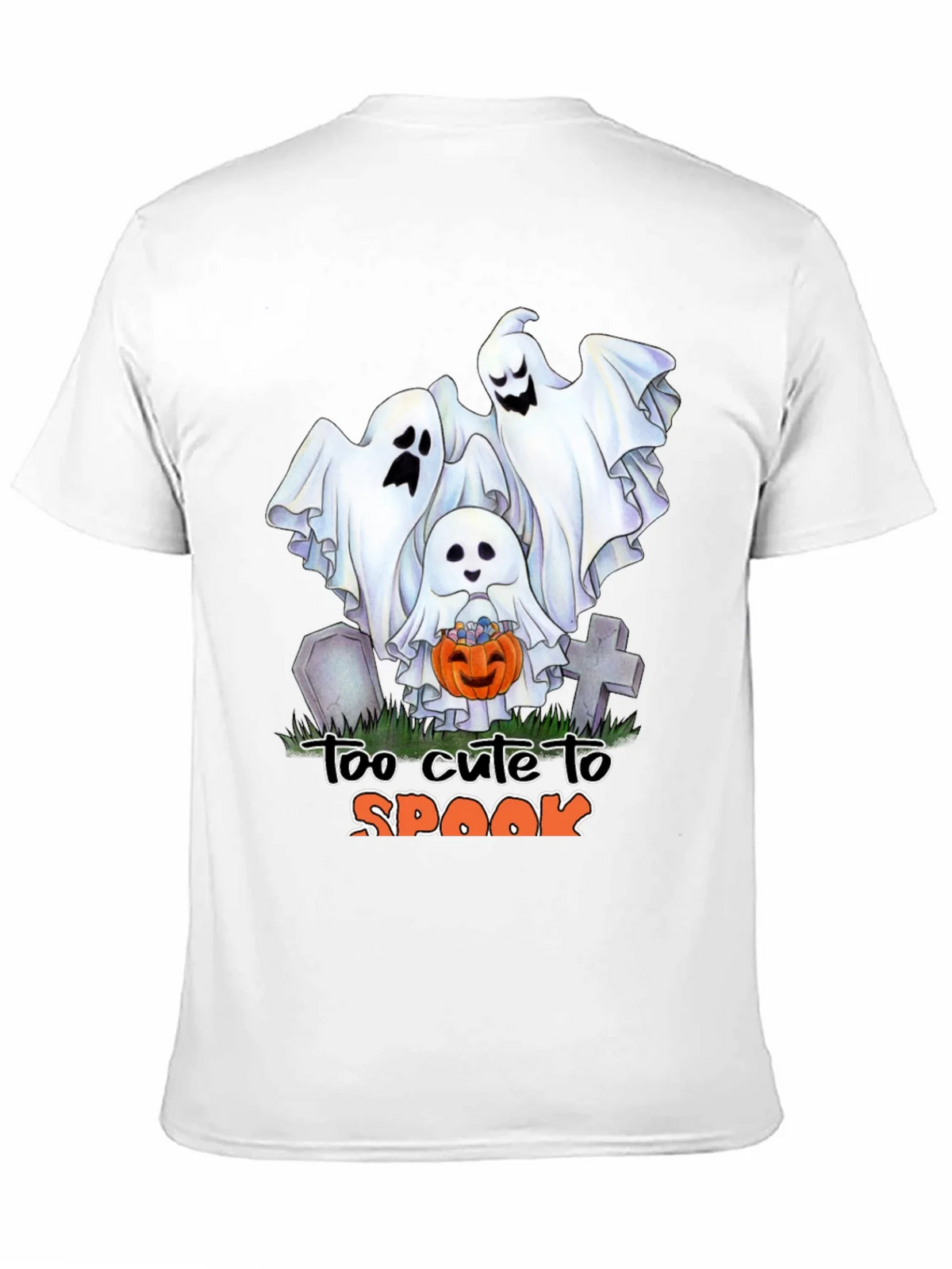 Cute Halloween Ghost T-Shirt: Too to Spook product image 2