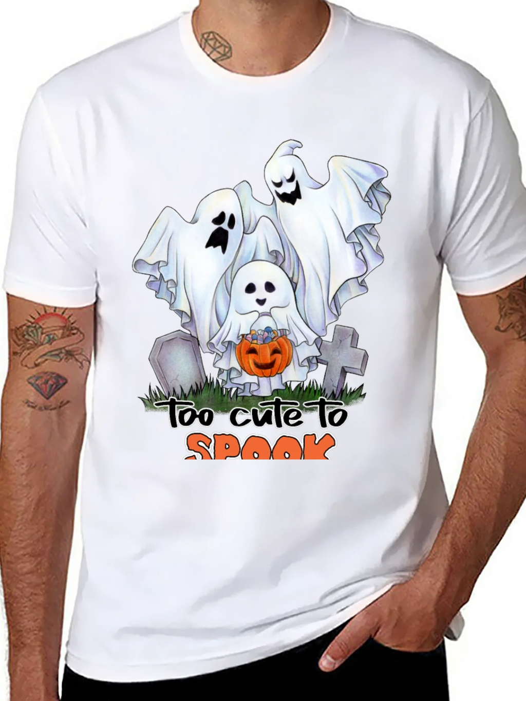 Cute Halloween Ghost T-Shirt: Too to Spook product image 10