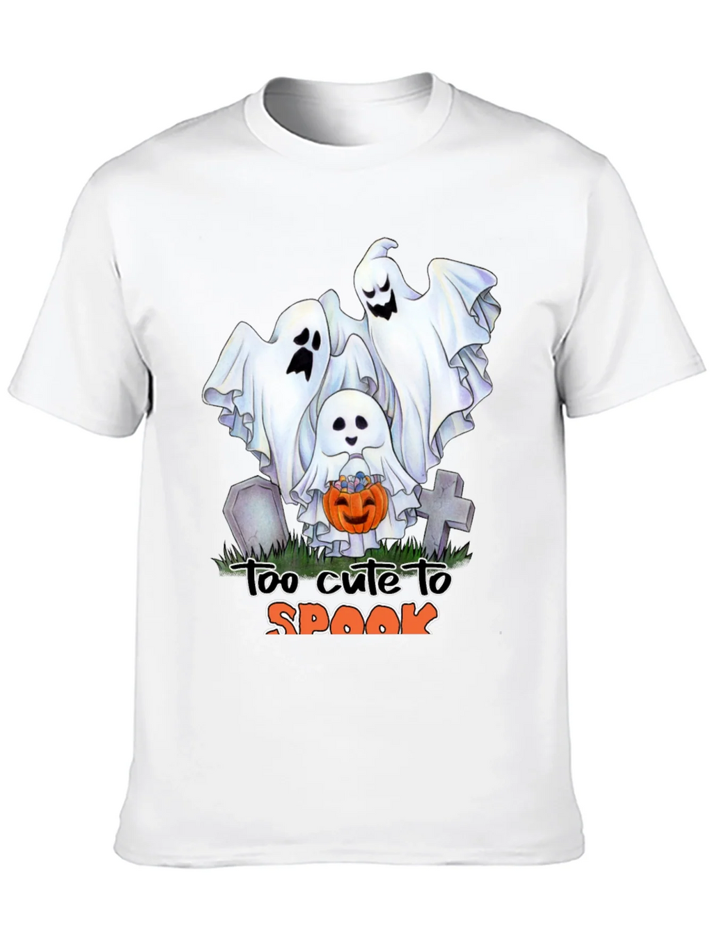 Cute Halloween Ghost T-Shirt: Too to Spook product image 12