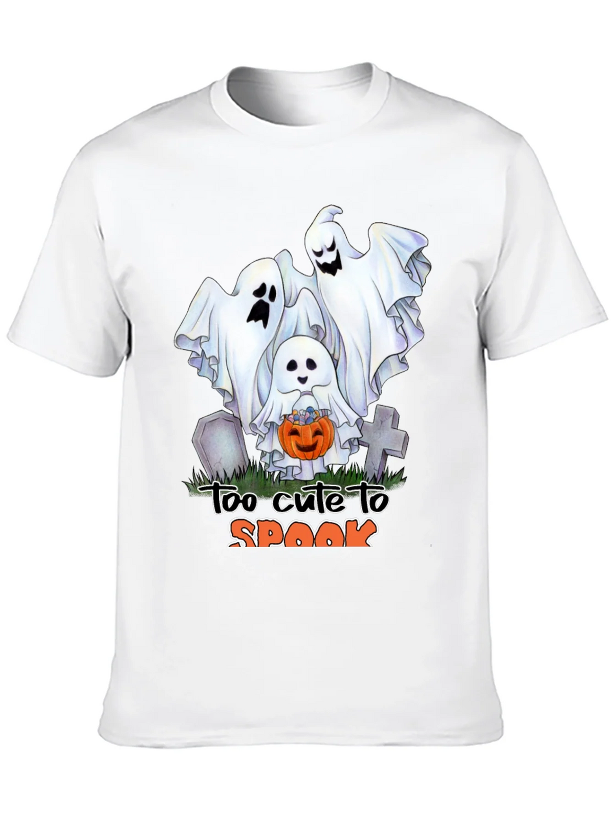 Cute Halloween Ghost T-Shirt: Too to Spook product image 12