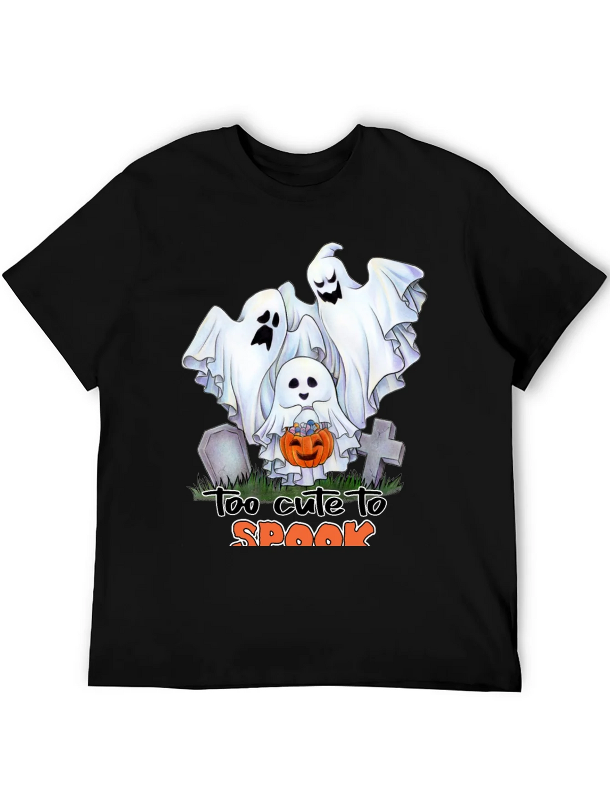 Cute Halloween Ghost T-Shirt: Too to Spook product image 8