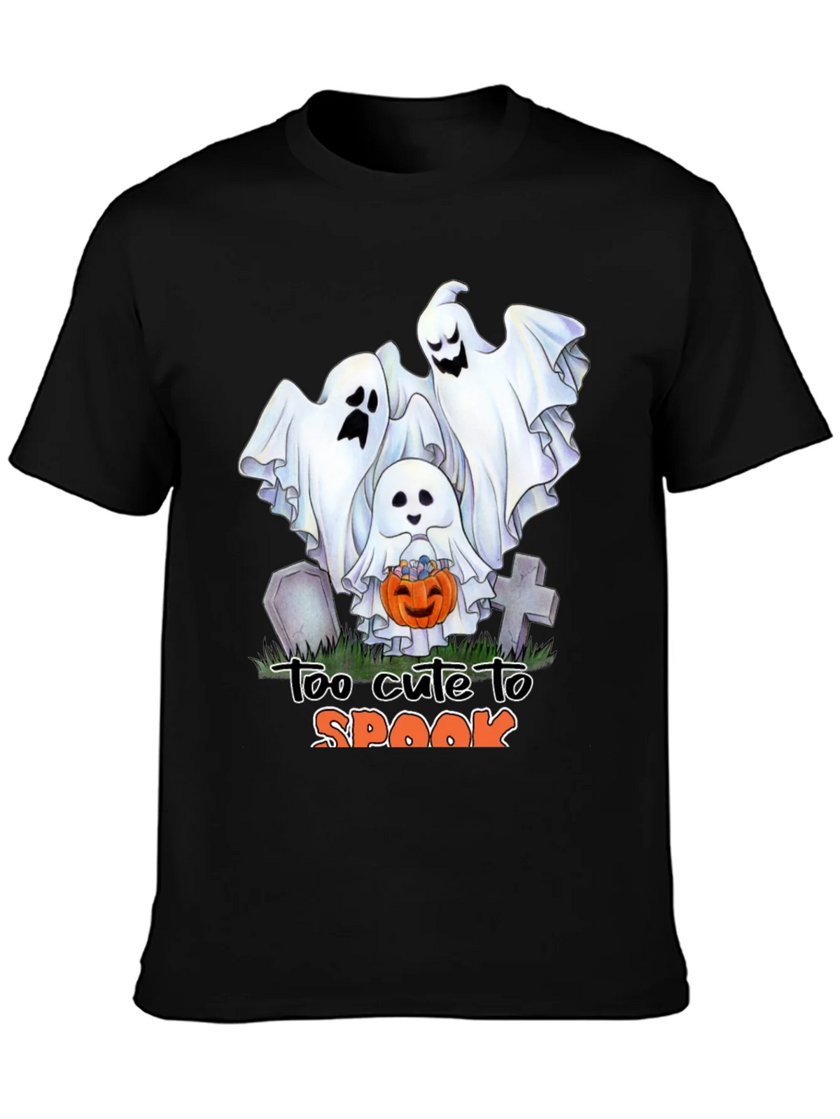 Cute Halloween Ghost T-Shirt: Too to Spook product image 6