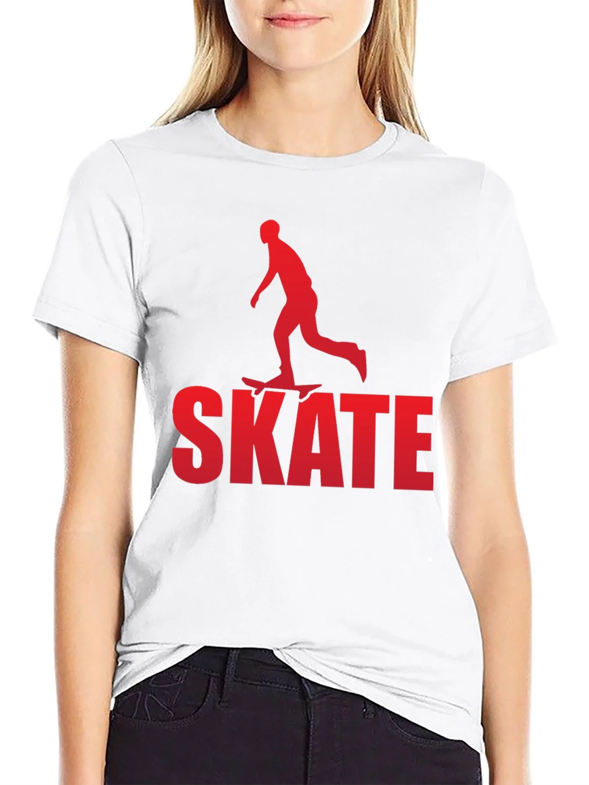 Skate T-Shirt - Red Skater Graphic Tee product image 11
