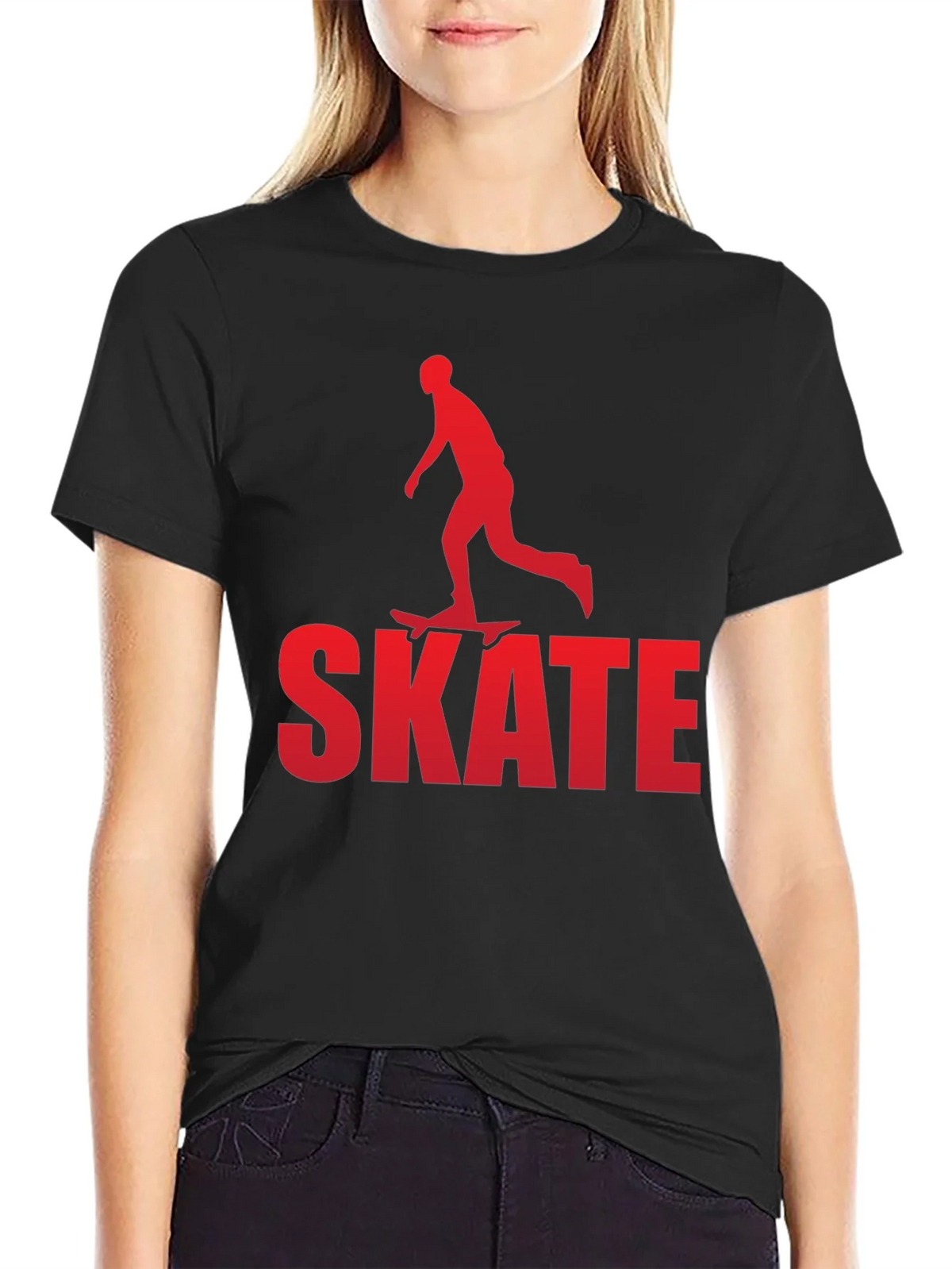 Skate T-Shirt - Red Skater Graphic Tee product image 5