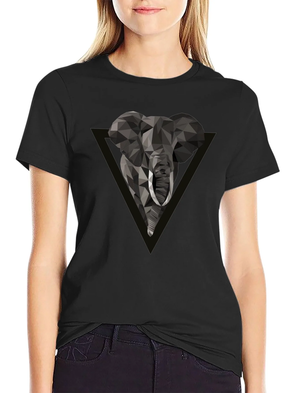 Geometric Elephant Tee - Modern Graphic Print product image 5