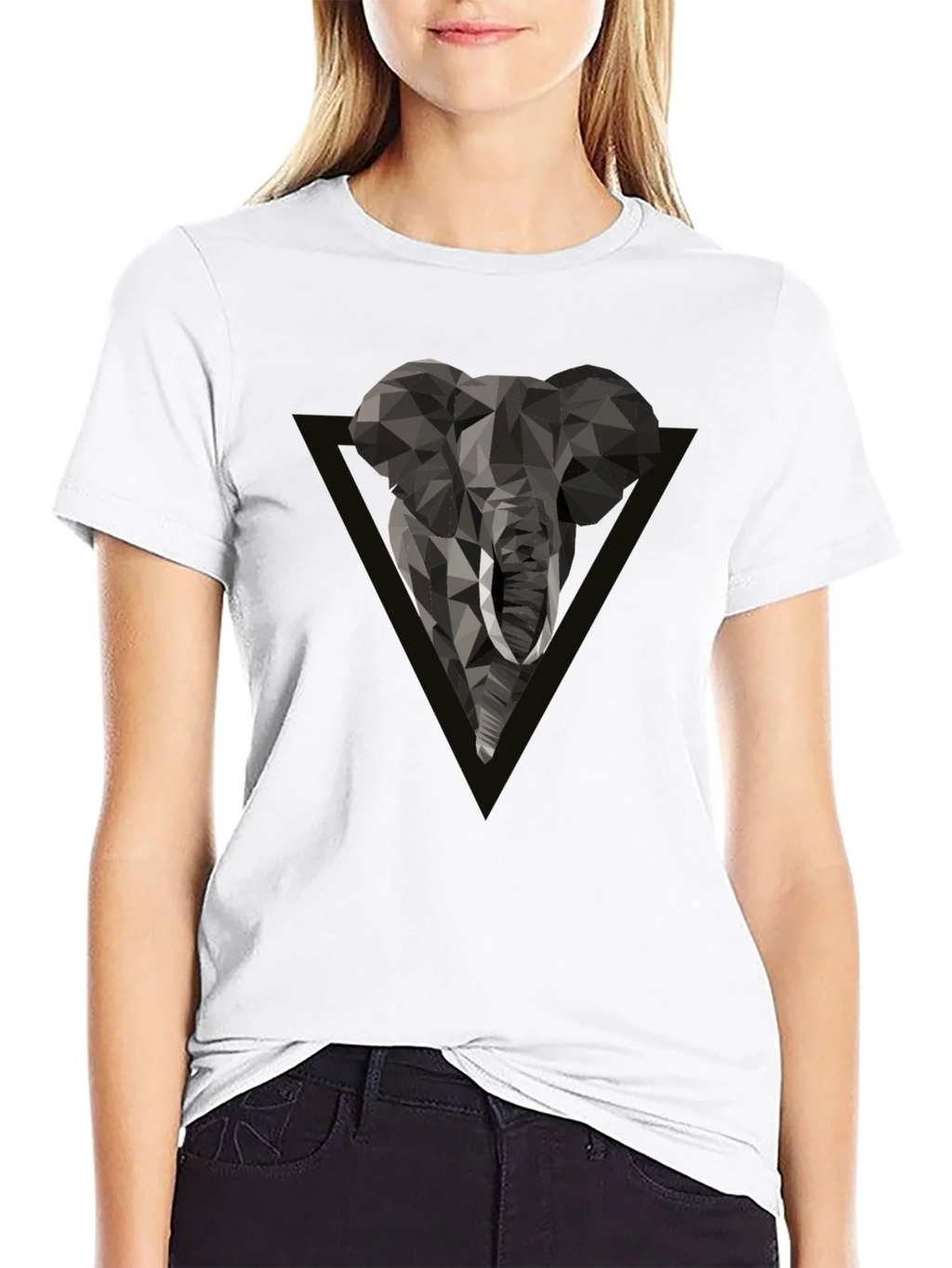 Geometric Elephant Tee - Modern Graphic Print product image 11