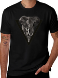 Geometric Elephant Tee - Modern Graphic Print product image 1