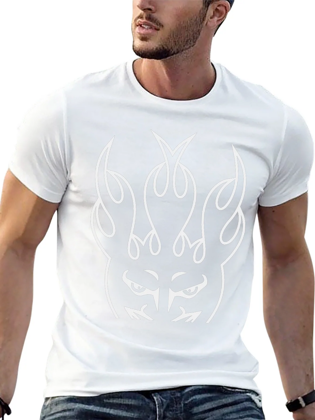 Fiery Graphic Black T-Shirt product image 4
