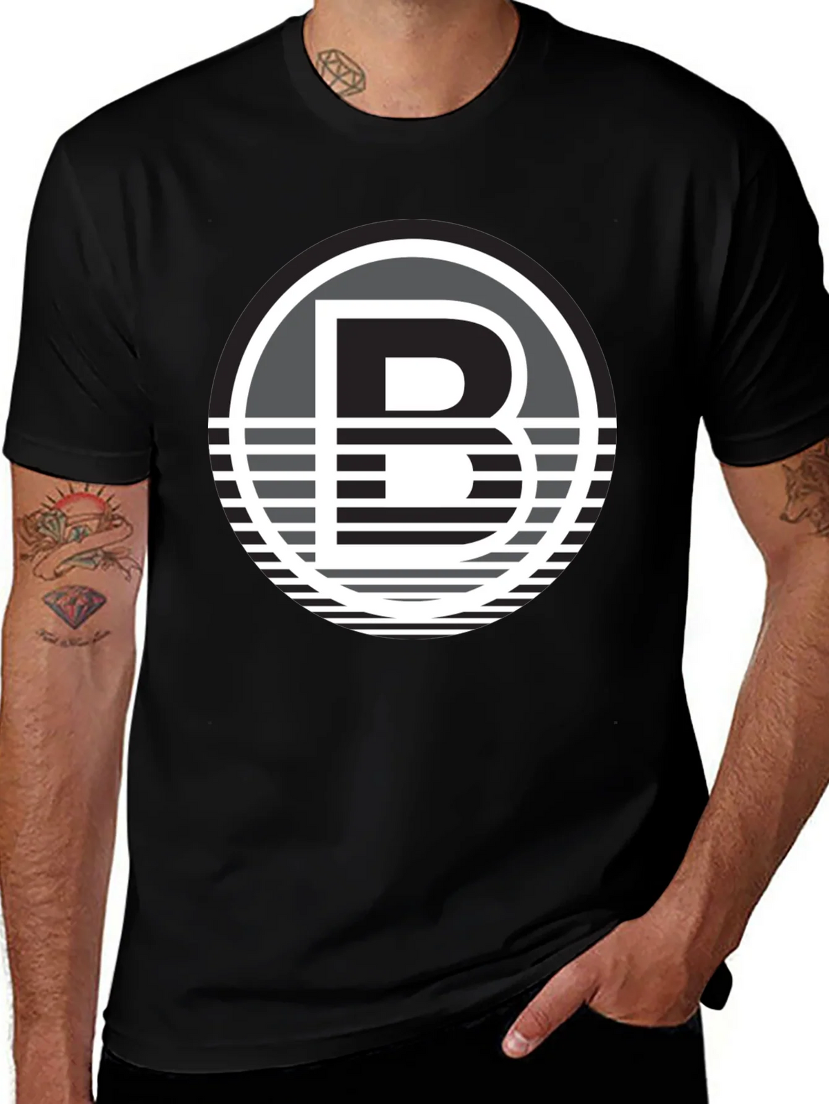 Black T-Shirt with Bold B Logo product image 1