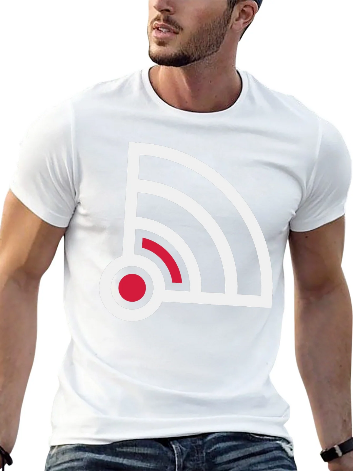 Stylish Signal Graphic Tee - Black product image 4