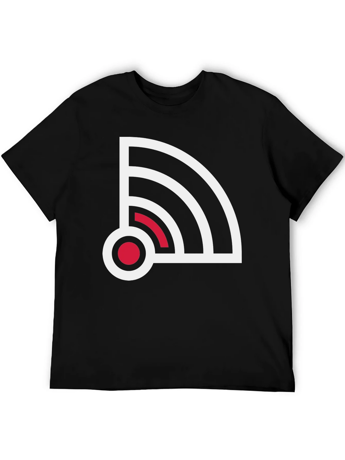 Stylish Signal Graphic Tee - Black product image 8