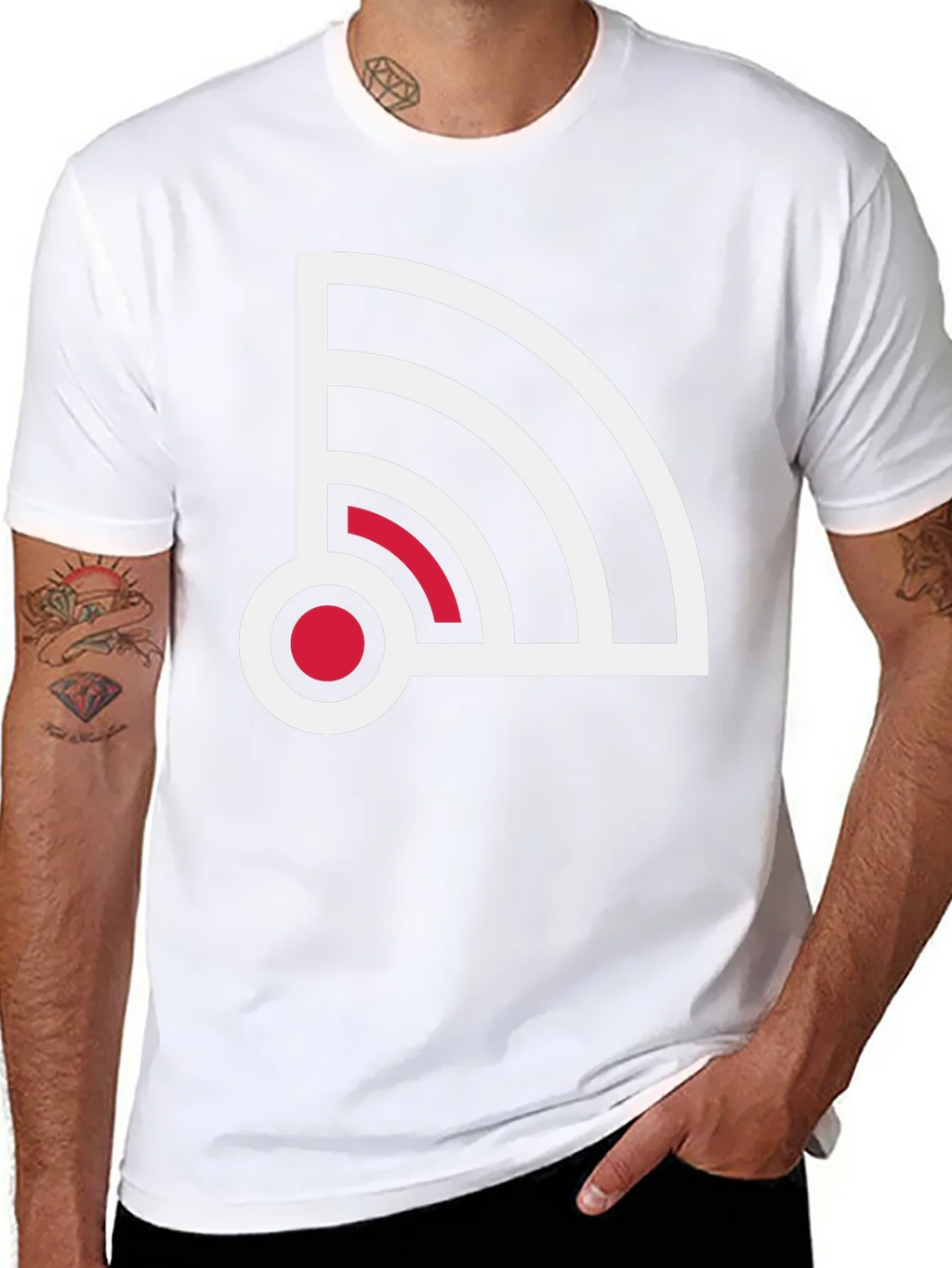 Stylish Signal Graphic Tee - Black product image 10