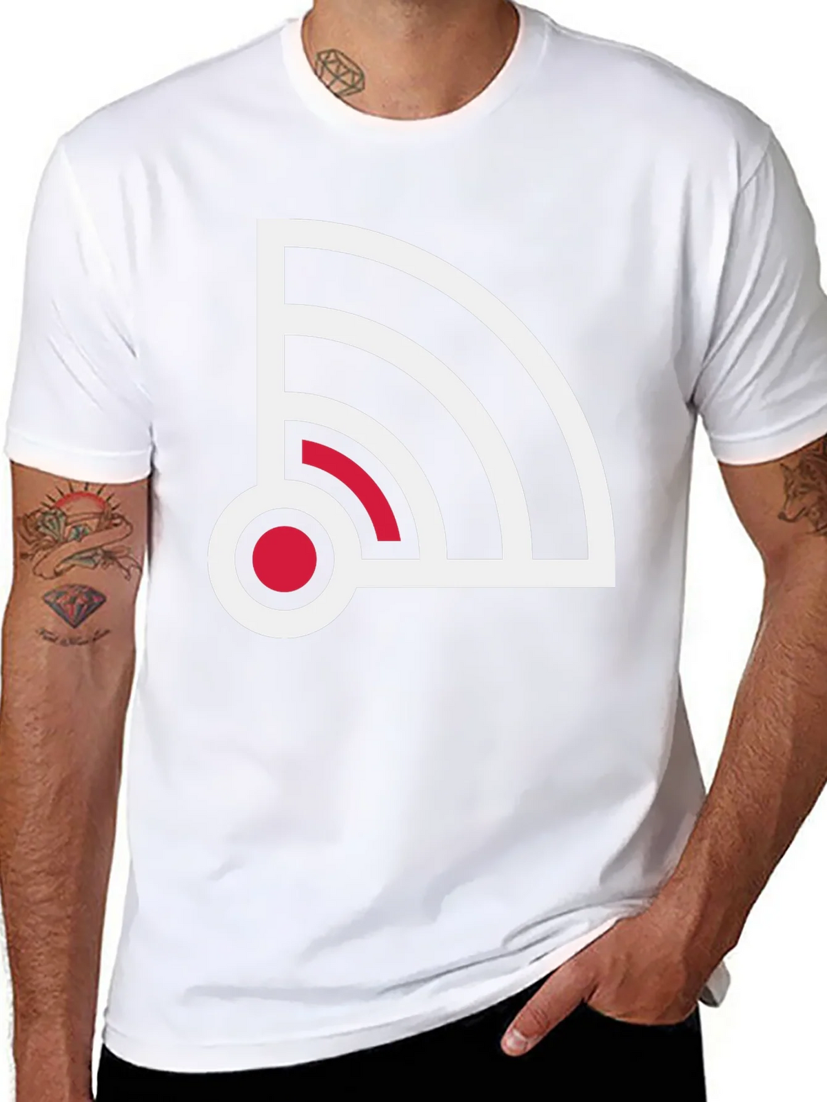 Stylish Signal Graphic Tee - Black product image 10